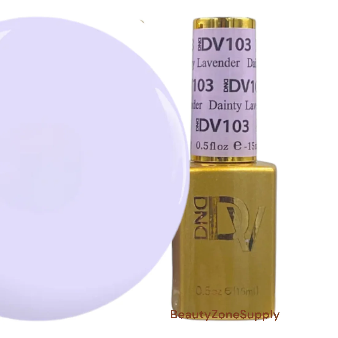 DND Diva Gel Polish 0.5 oz 103 Lavender Dainty