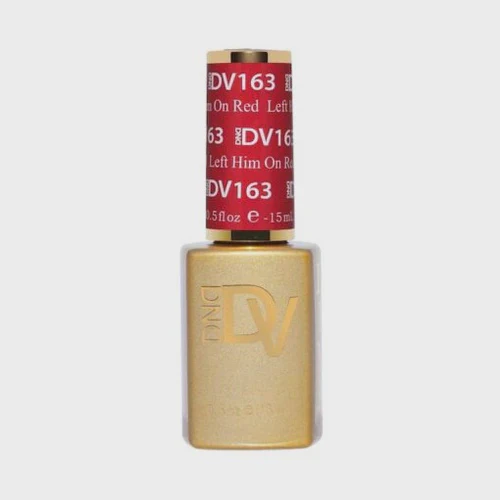 DND Diva Gel Polish 0.5 oz 163 Left Him On Red