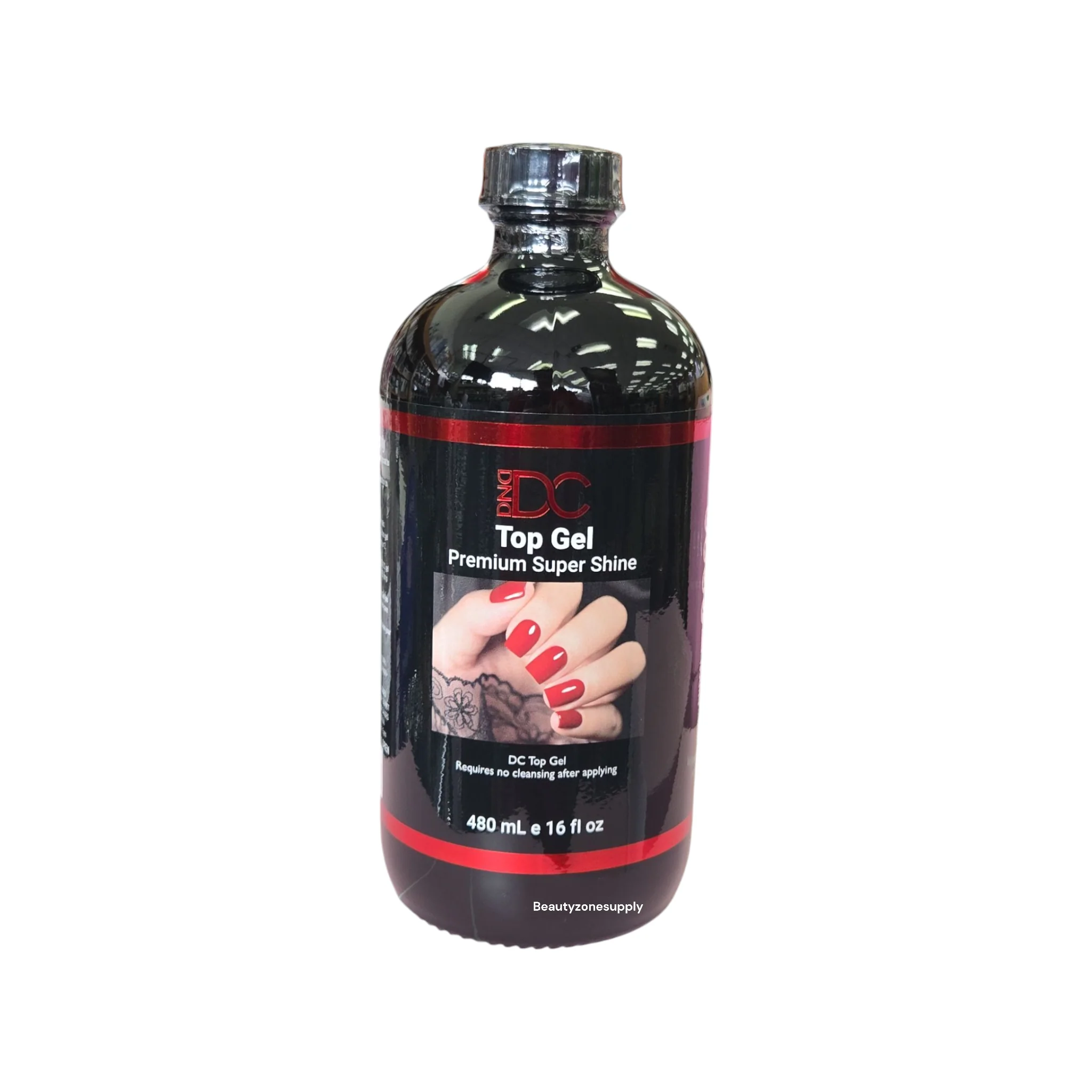 DC DND No Wipe Top Coat Gel #900 Refill 16 oz - Image 3