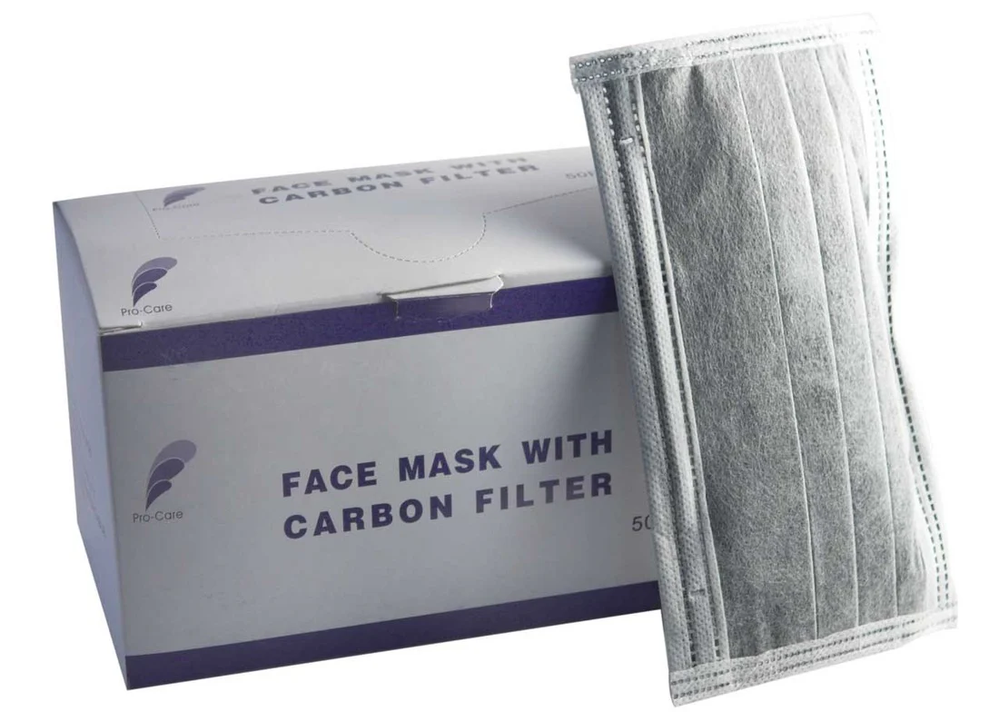 Fiori 50 pc Medical Dental Industry Face mask Carbon Filter Protect Dust - Image 3