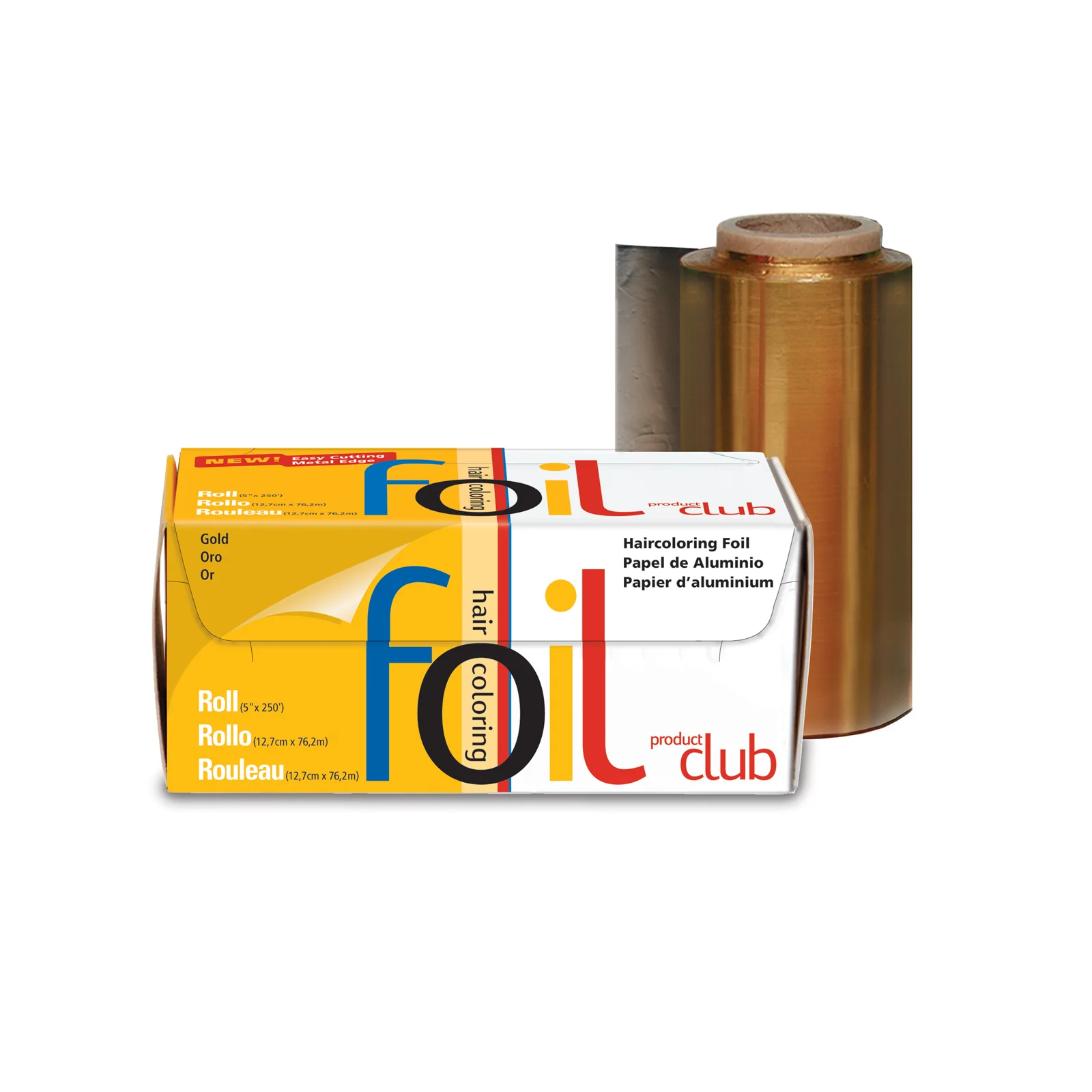 Product Club Smooth Roll Foil: 5" x 250' - Gold