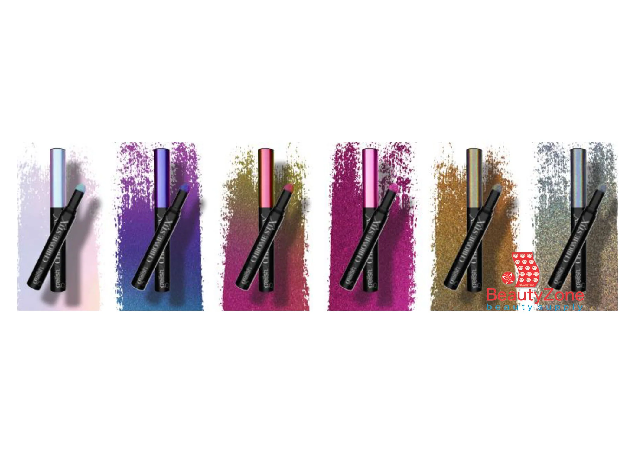 Gelish Chrome Stix Silver Holographic 0.17 oz #1168195 - Image 4