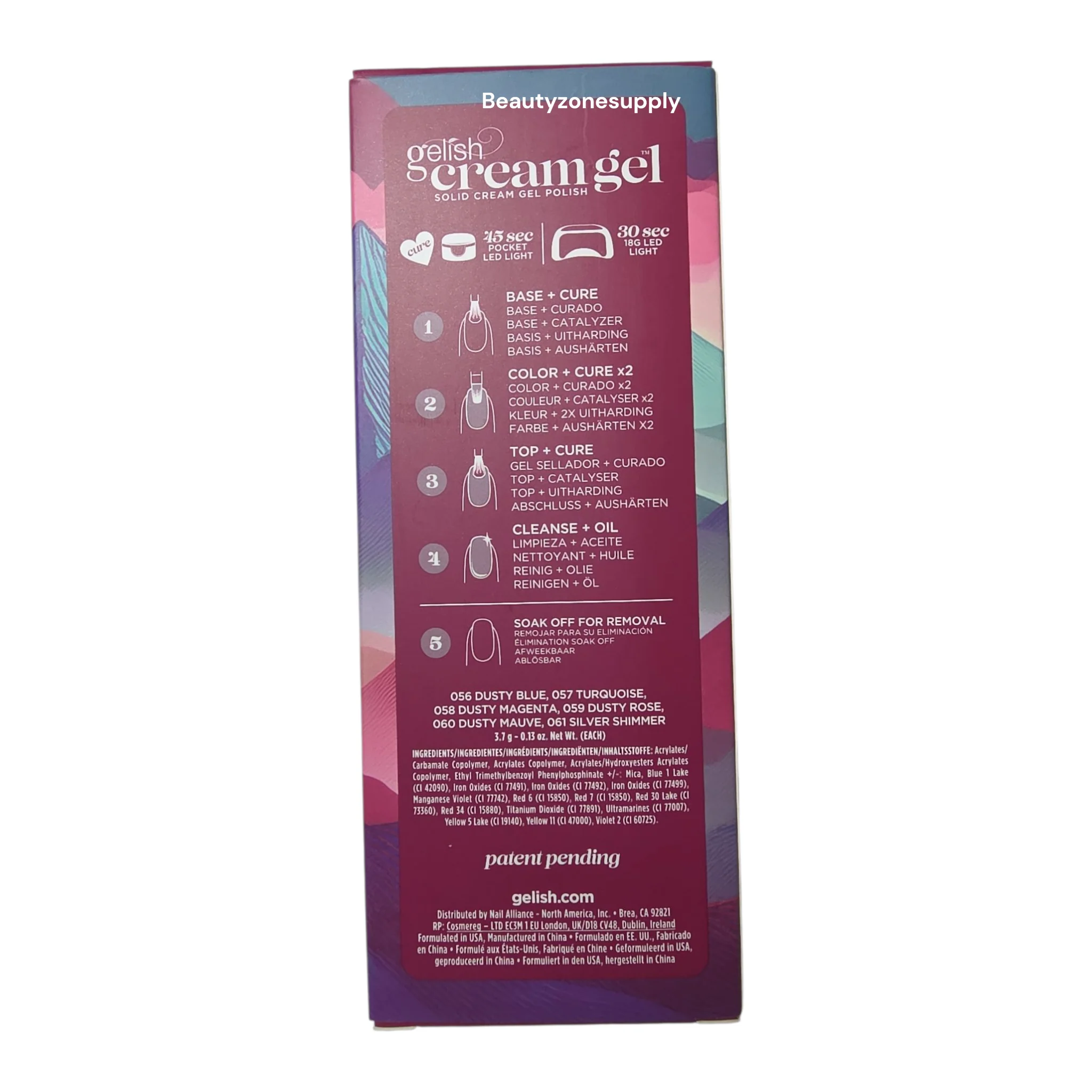 Gelish Cream Gel 6pc Palette - Elegant Beauty #1121822 - Image 3