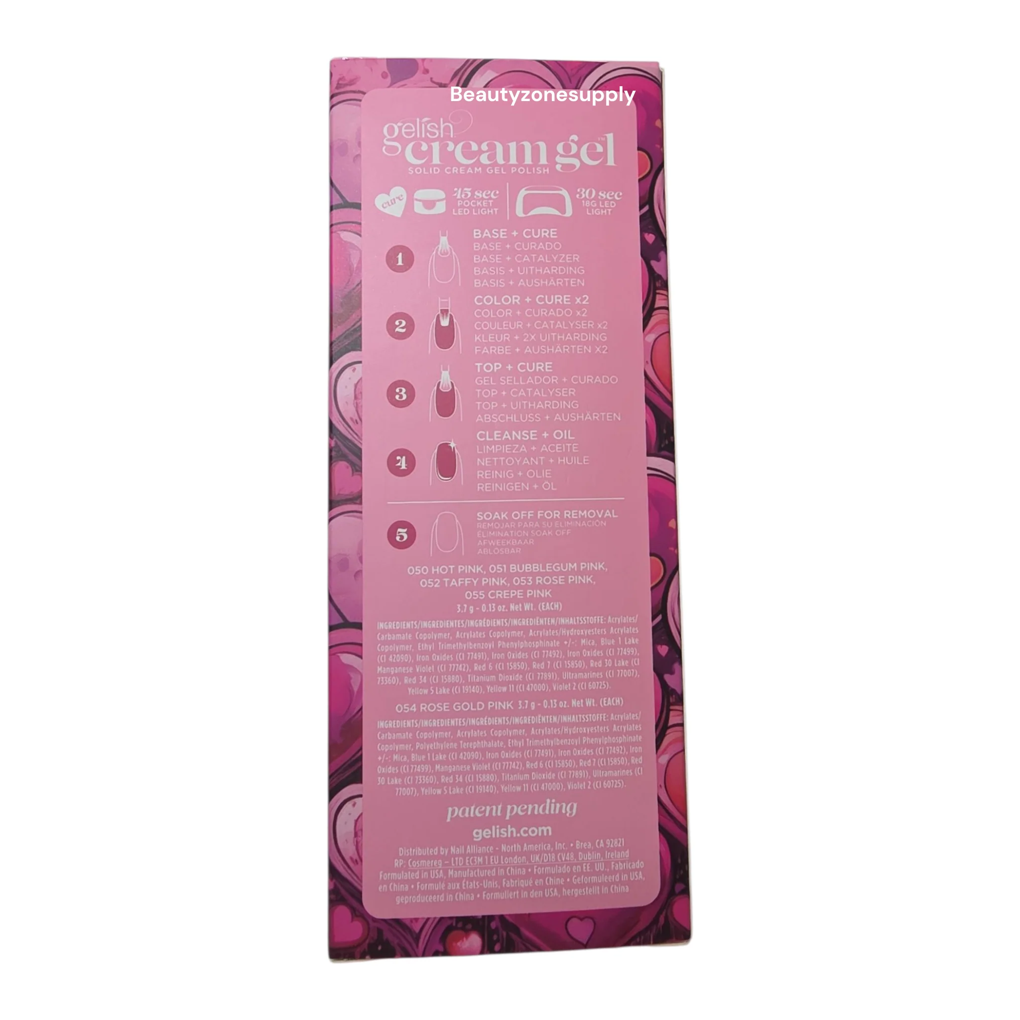 Gelish Cream Gel 6pc Palette - Polished Pinks #1121821 - Image 4