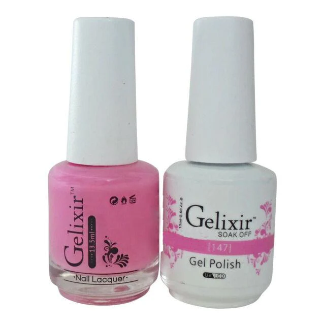 Gelixir Nail Polish Gel & Matching Lacquer 1 PK #147 - Image 3