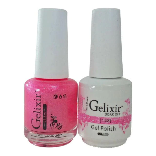 Gelixir Nail Polish Gel & Matching Lacquer 1 PK #148 - Image 2