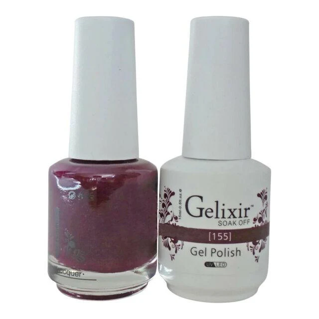Gelixir Nail Polish Gel & Matching Lacquer 1 PK #155 - Image 3