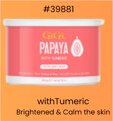 GiGi Wax Can Neon Soft Wax Papaya 14 oz #39881