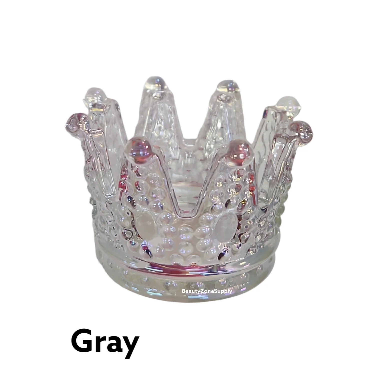 Glass Liquid Jar Crown Penholder #CPH - Image 2