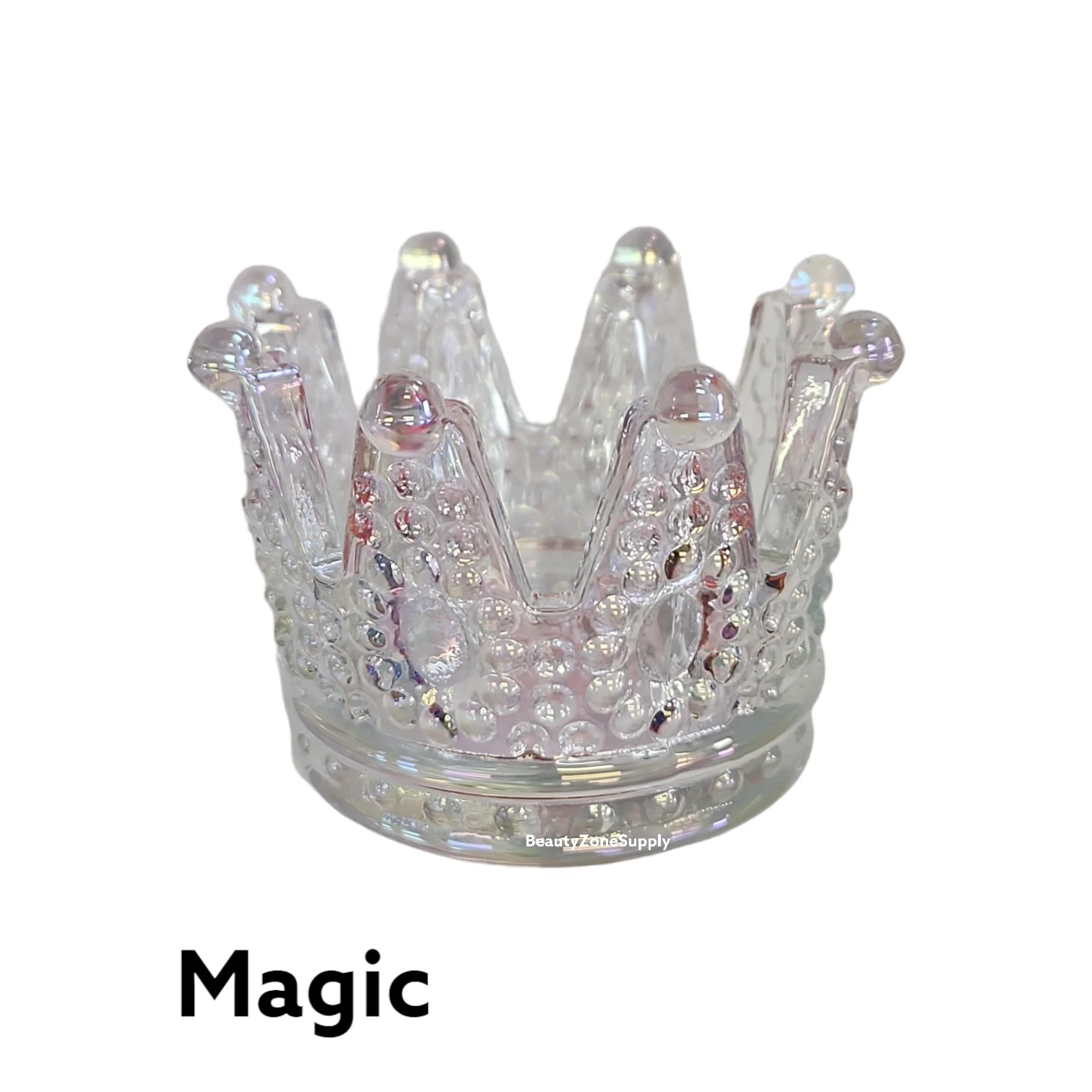 Glass Liquid Jar Crown Penholder #CPH - Image 3