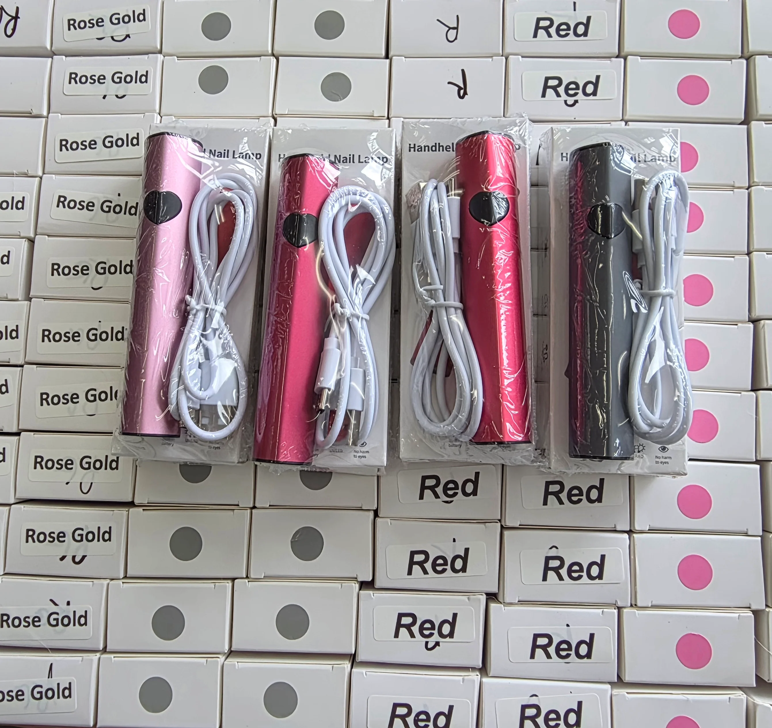 Handheld LED Nail Dryer – UV/LED Curing for Gel & Soft Gel Tips (Assorted Colors)