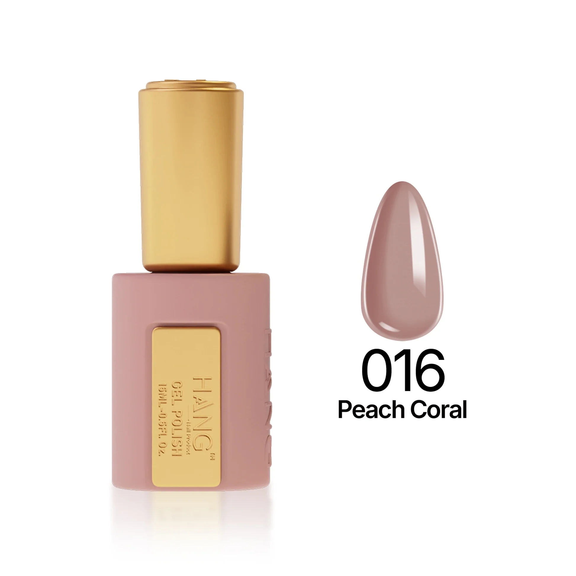 Hang 4 in 1 Gel Premium 016 Peach Coral – 0.5 oz