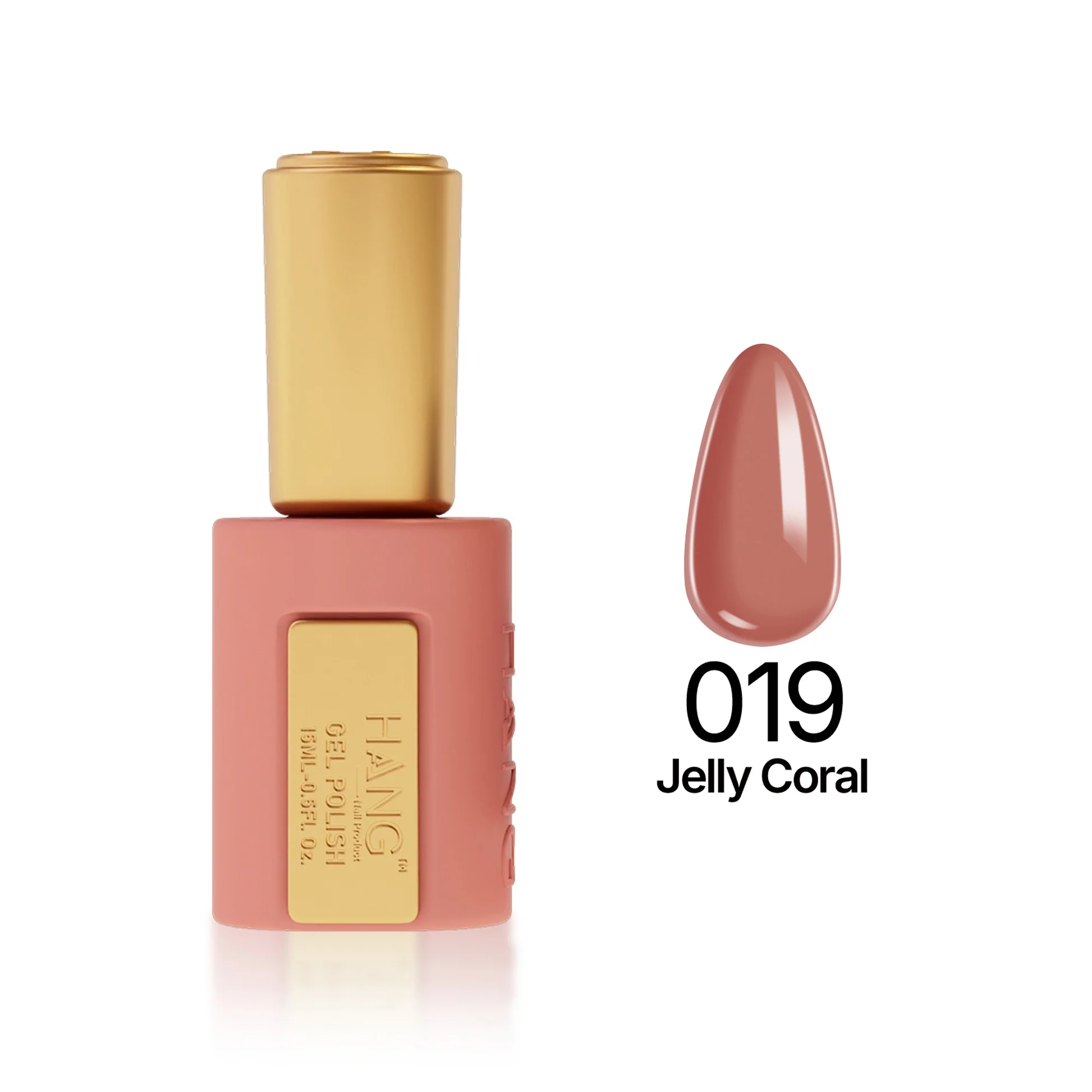 Hang 4 in 1 Gel Premium 019 Jelly Coral – 0.5 oz