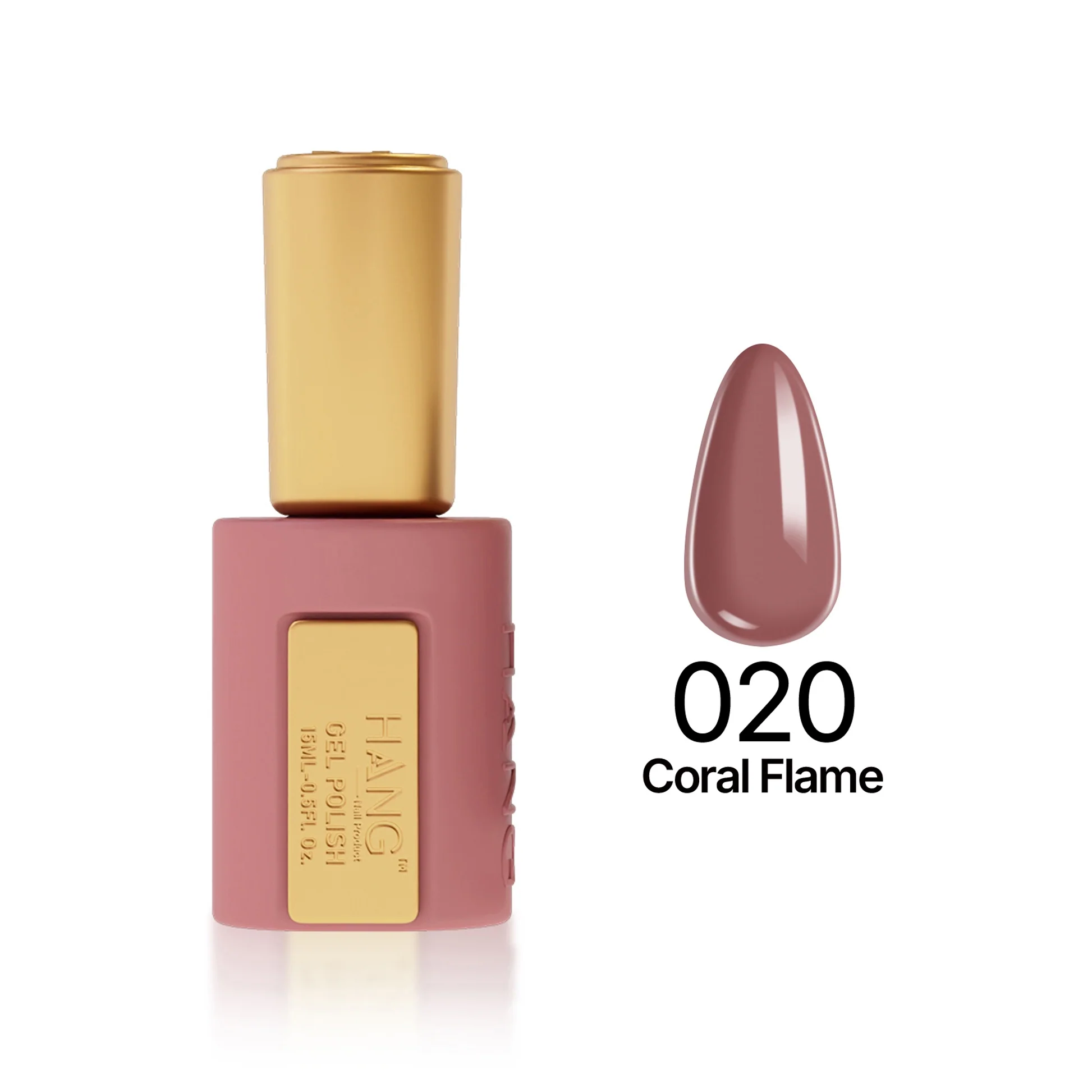 Hang 4 in 1 Gel Premium 020 Coral Flame – 0.5 oz
