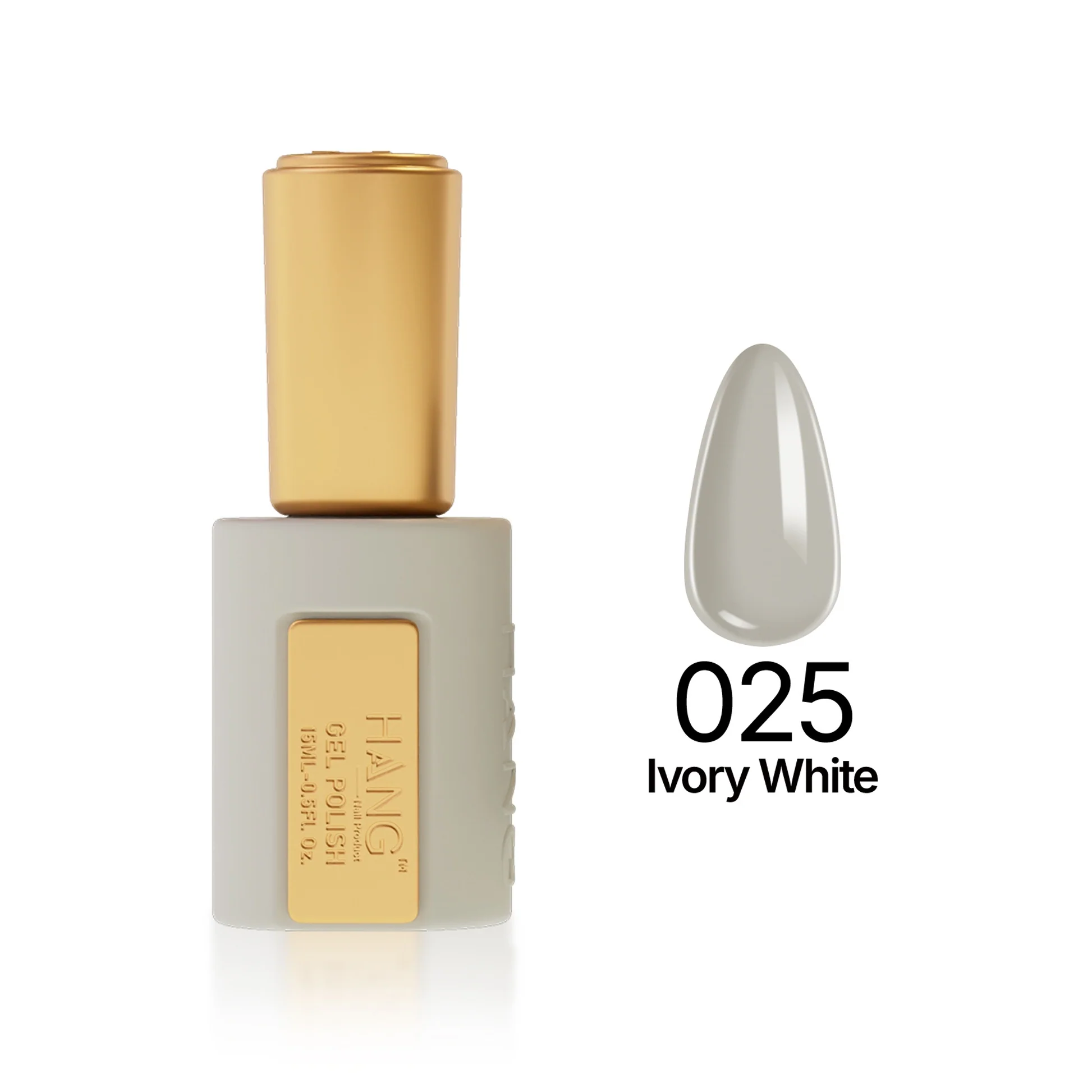 Hang 4 in 1 Gel Premium 025 Ivory White – 0.5 oz