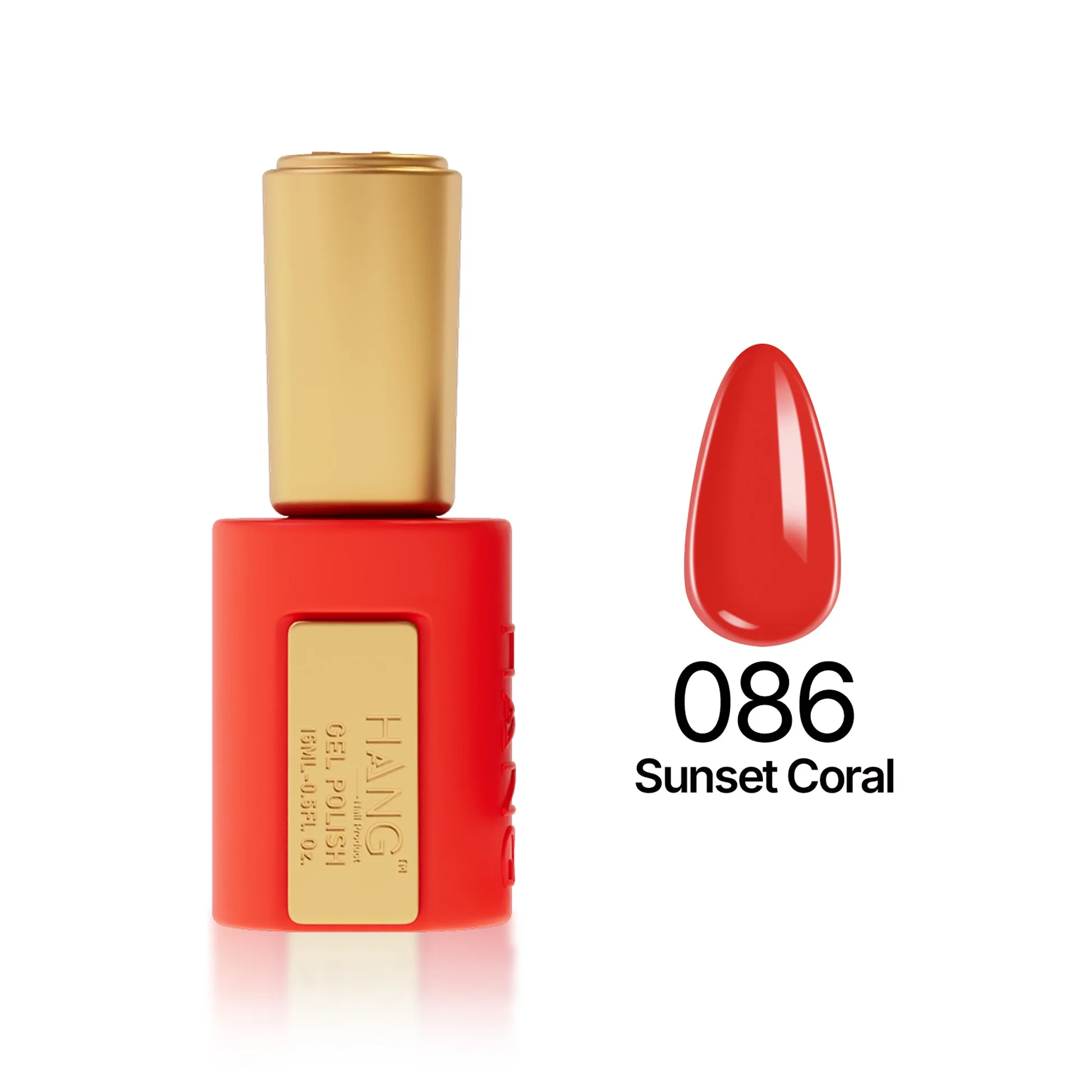 Hang 4 in 1 Gel Premium 086 Sunset Coral–0.5 oz