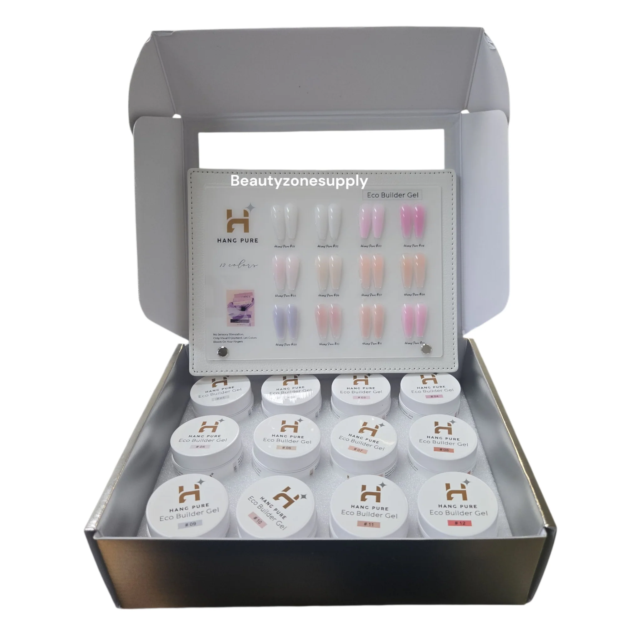 Hang Eco Builder Gel 12 Color 15g in Jar Set - Image 3