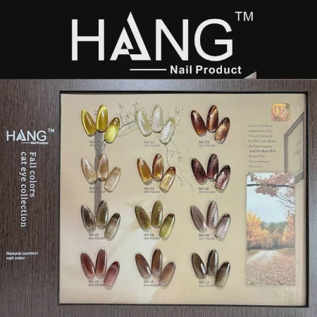 Hang Fall colors cat eye collection set 12 color - Image 3