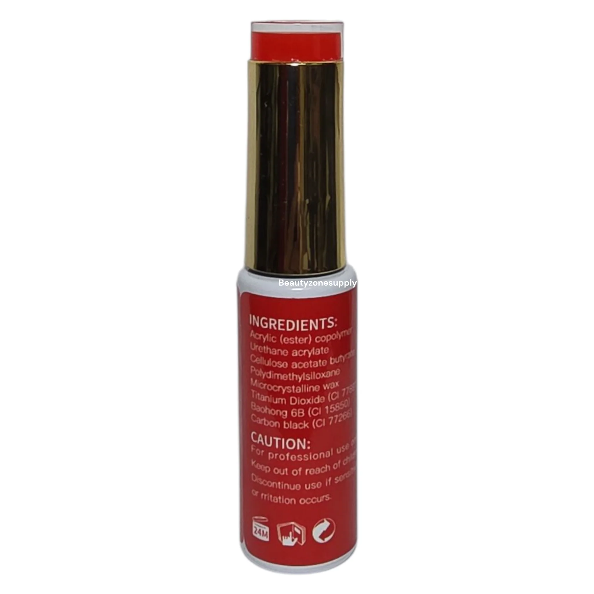 Hang Gel Nail Art Designer Liner Gel Red 0.4 fl oz #3 - Image 2