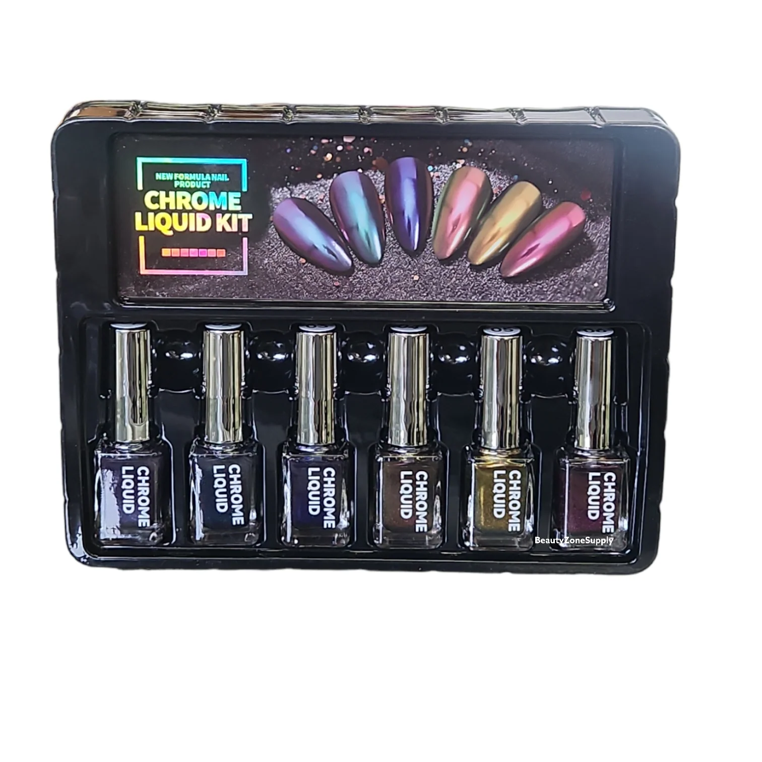 Hang Gel x 6 bottle Chrome Liquid Kit 2 - Image 2