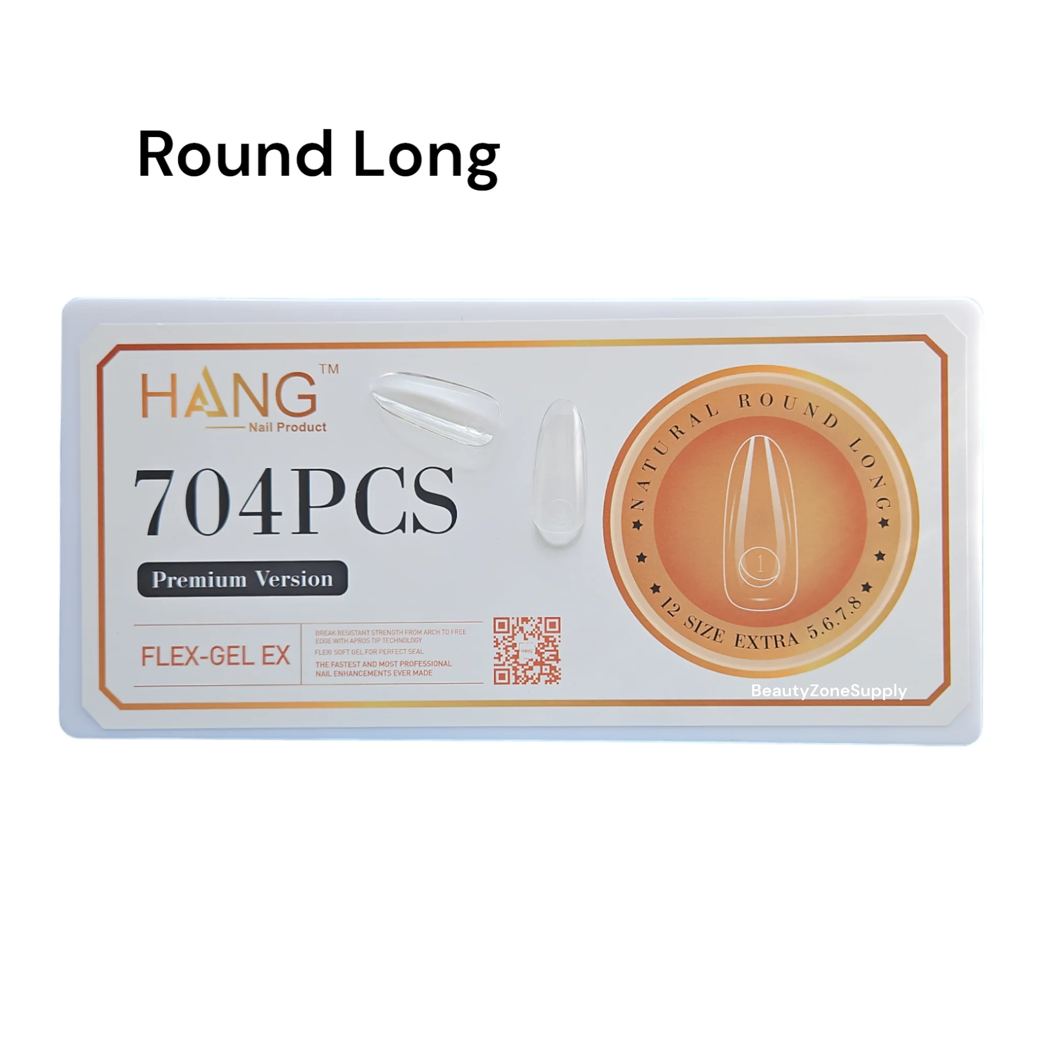 Hang Gel X Flex Gel Premium Round Long Box 12 Size 704 tips