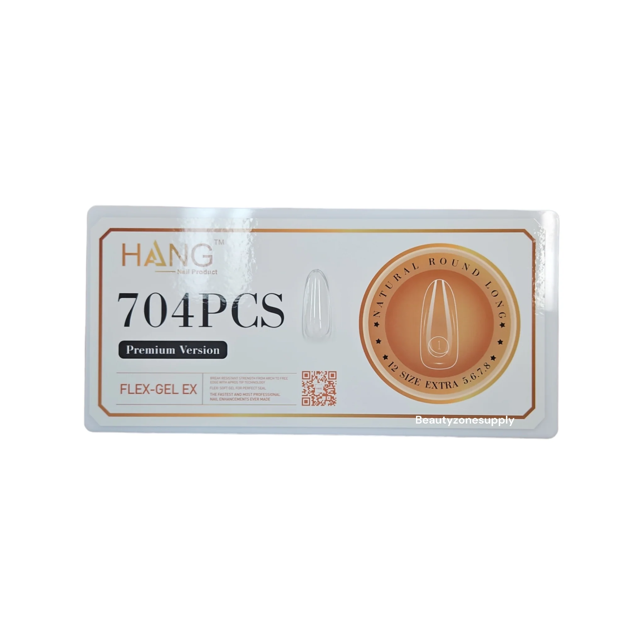 Hang Gel X Flex Gel Premium Round Long Box 12 Size 704 tips - Image 2
