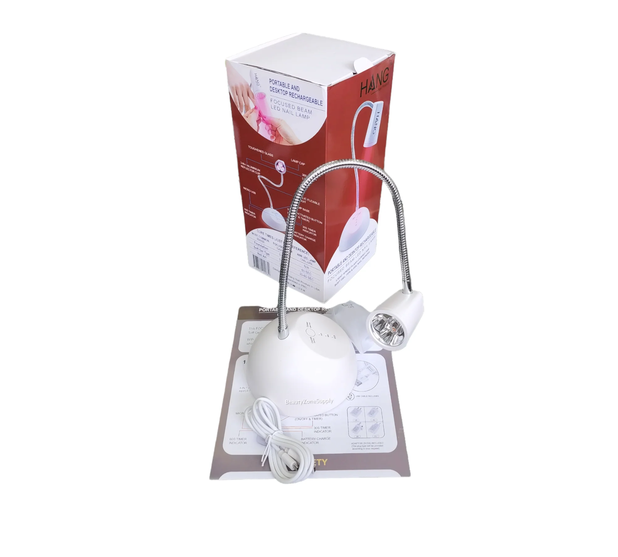 Hang Gel X LED Portable and Desktop Rechargeable Focus Beam LED - Image 2