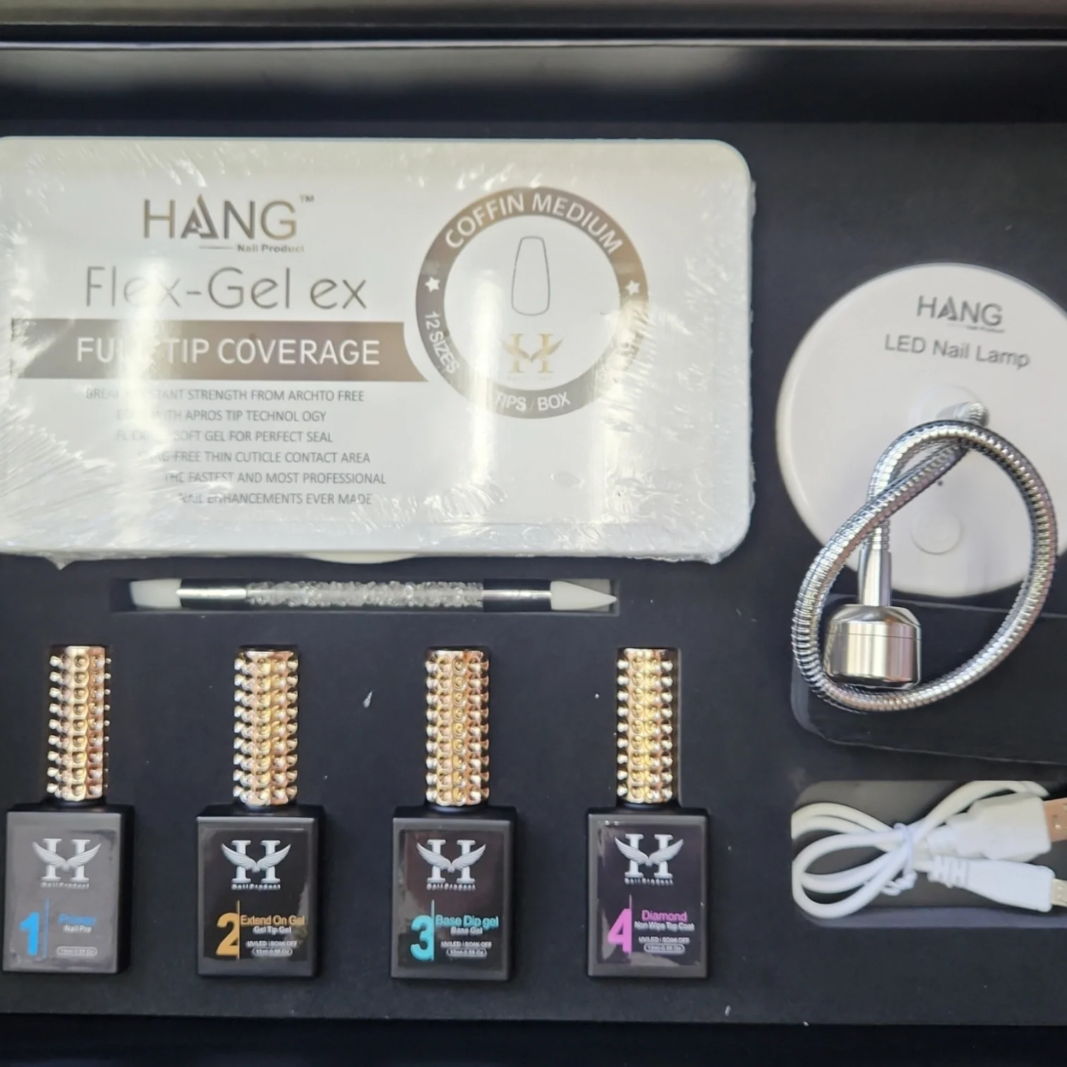 Hang Gel x Tip Press On Extend Gel Set Gel Kit - Image 4