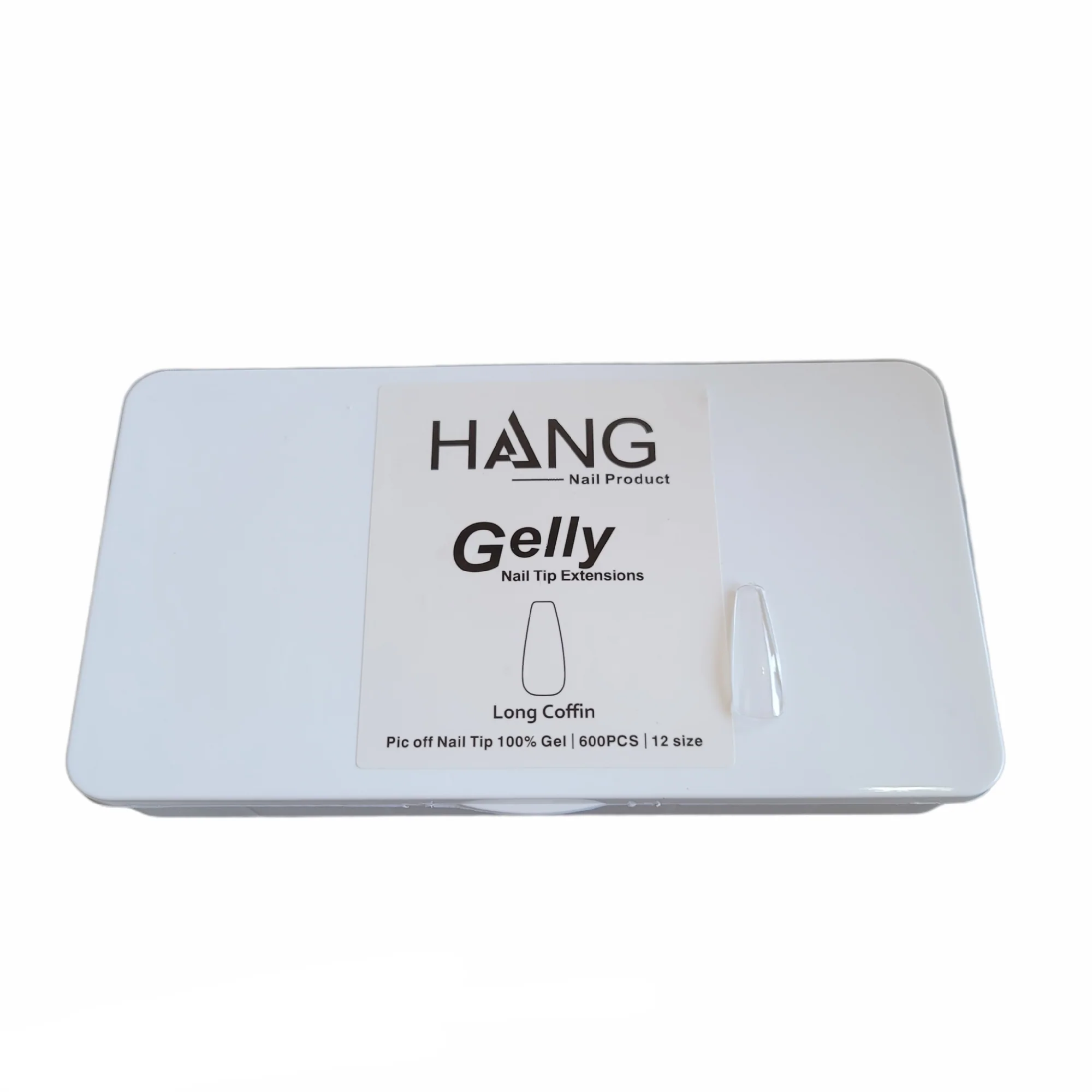 Hang Gel x Tips Coffin Long 600 ct / 12 Size 50945 - Image 3