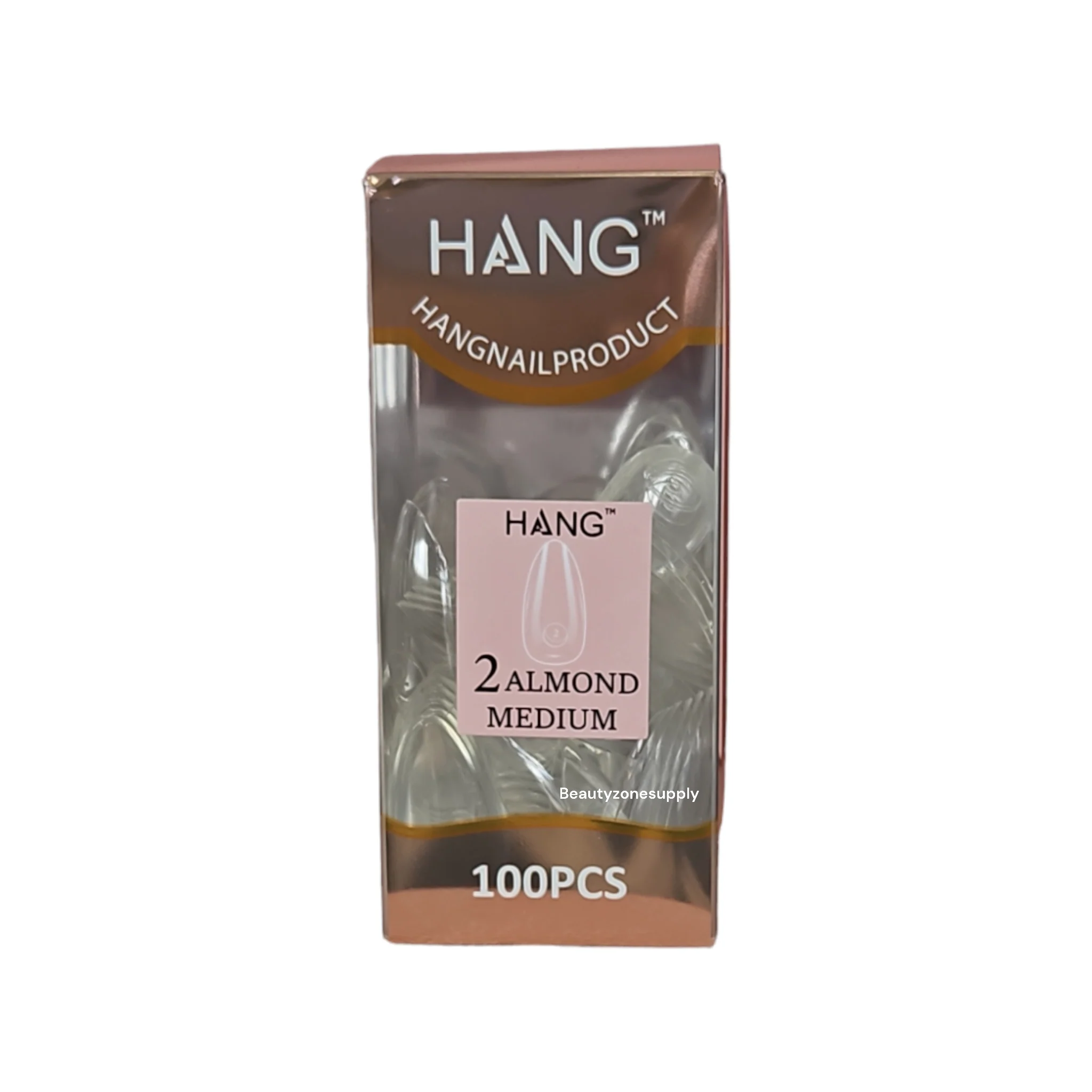 Hang Gel x Tips Premium 100 pc Refill Box Almond Medium - Image 4