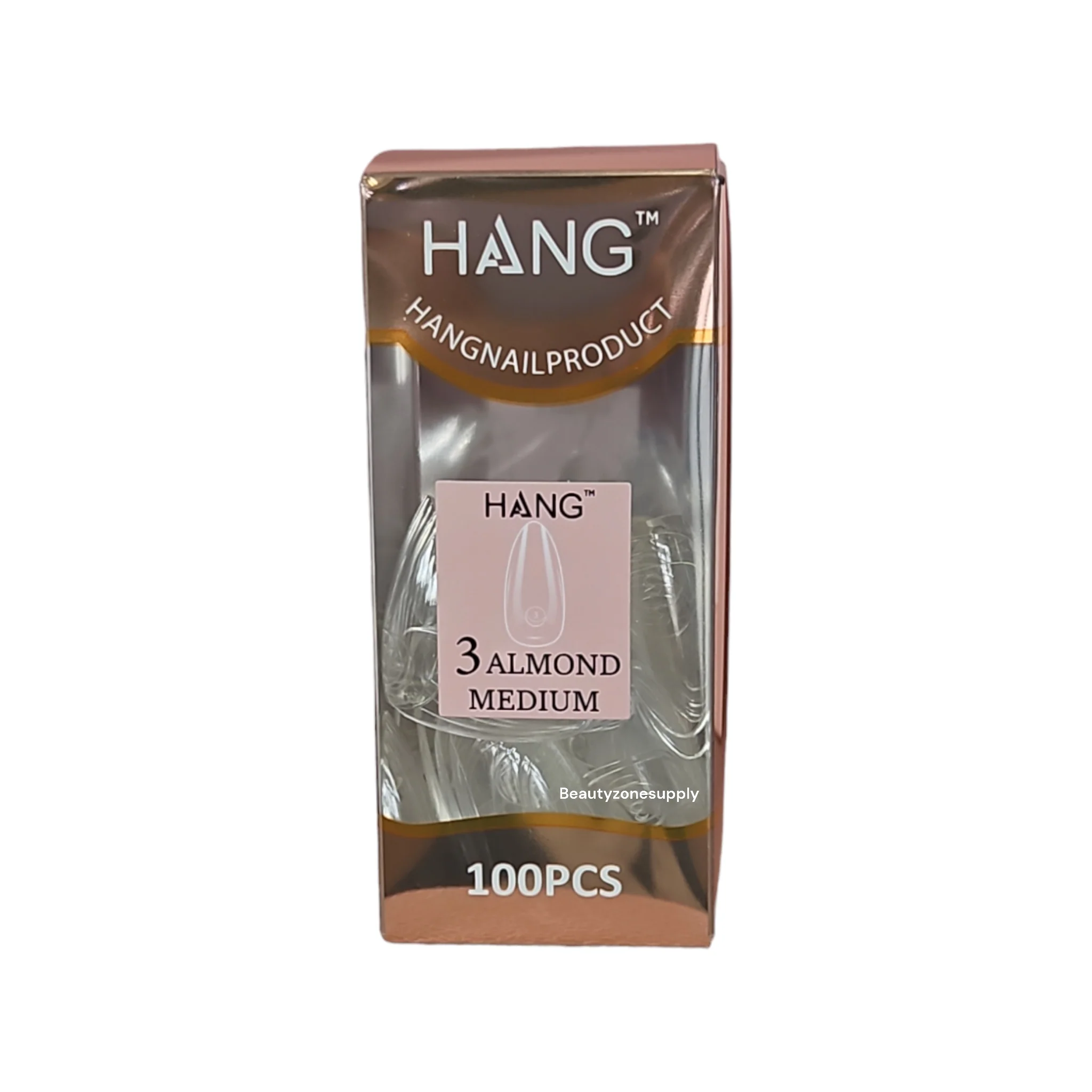 Hang Gel x Tips Premium 100 pc Refill Box Almond Medium - Image 5