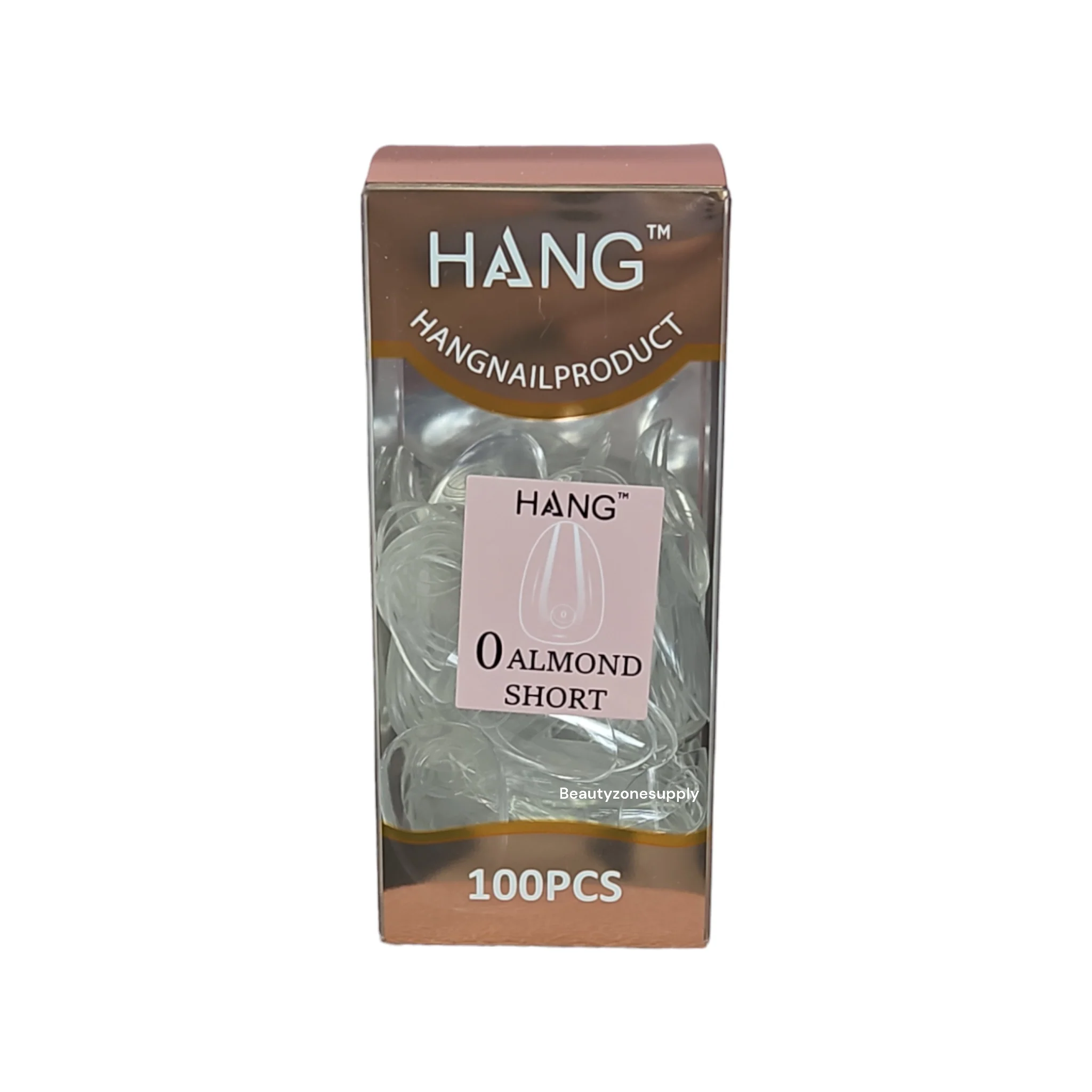 Hang Gel x Tips Premium 100 pc Refill Box Almond Short - Image 2