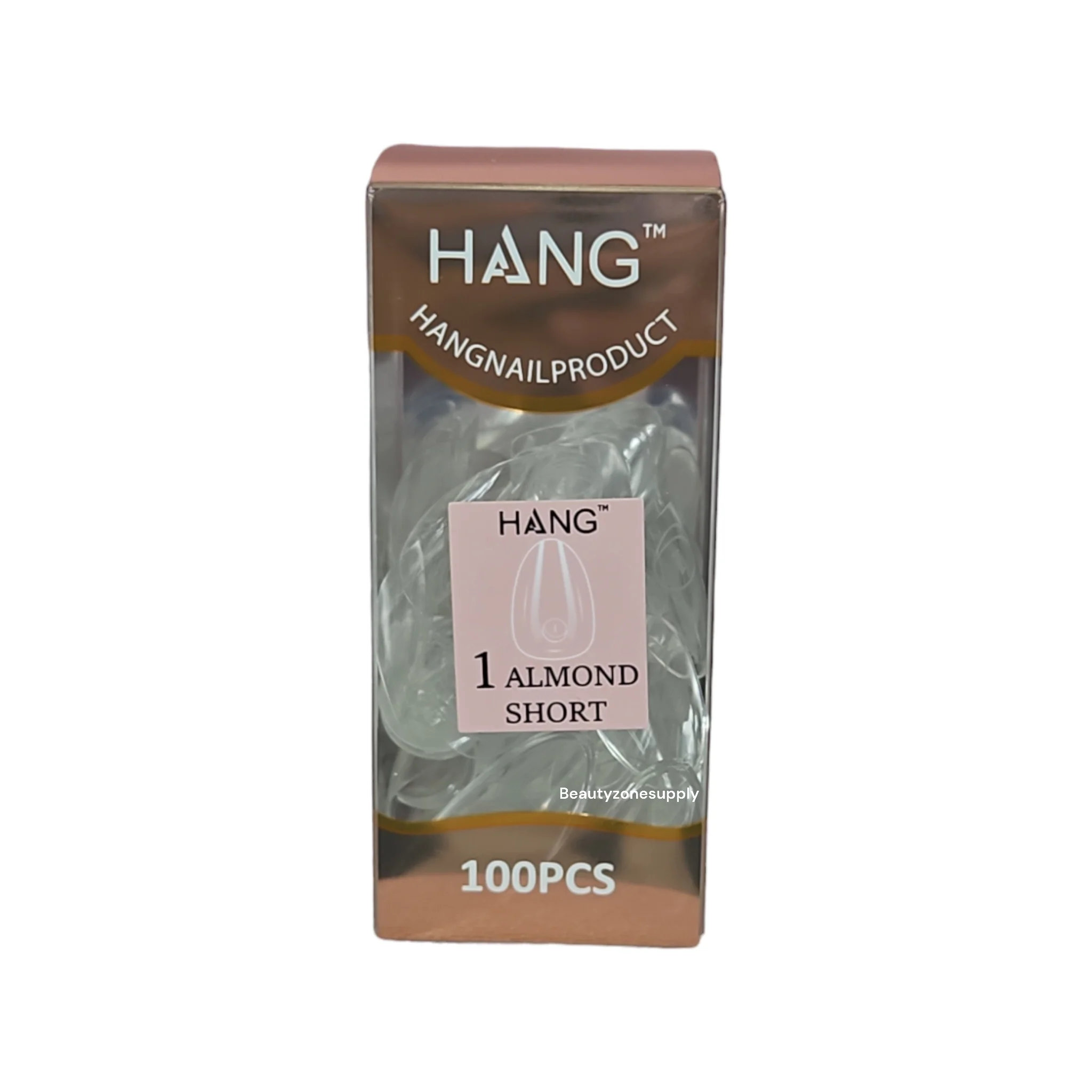 Hang Gel x Tips Premium 100 pc Refill Box Almond Short - Image 3