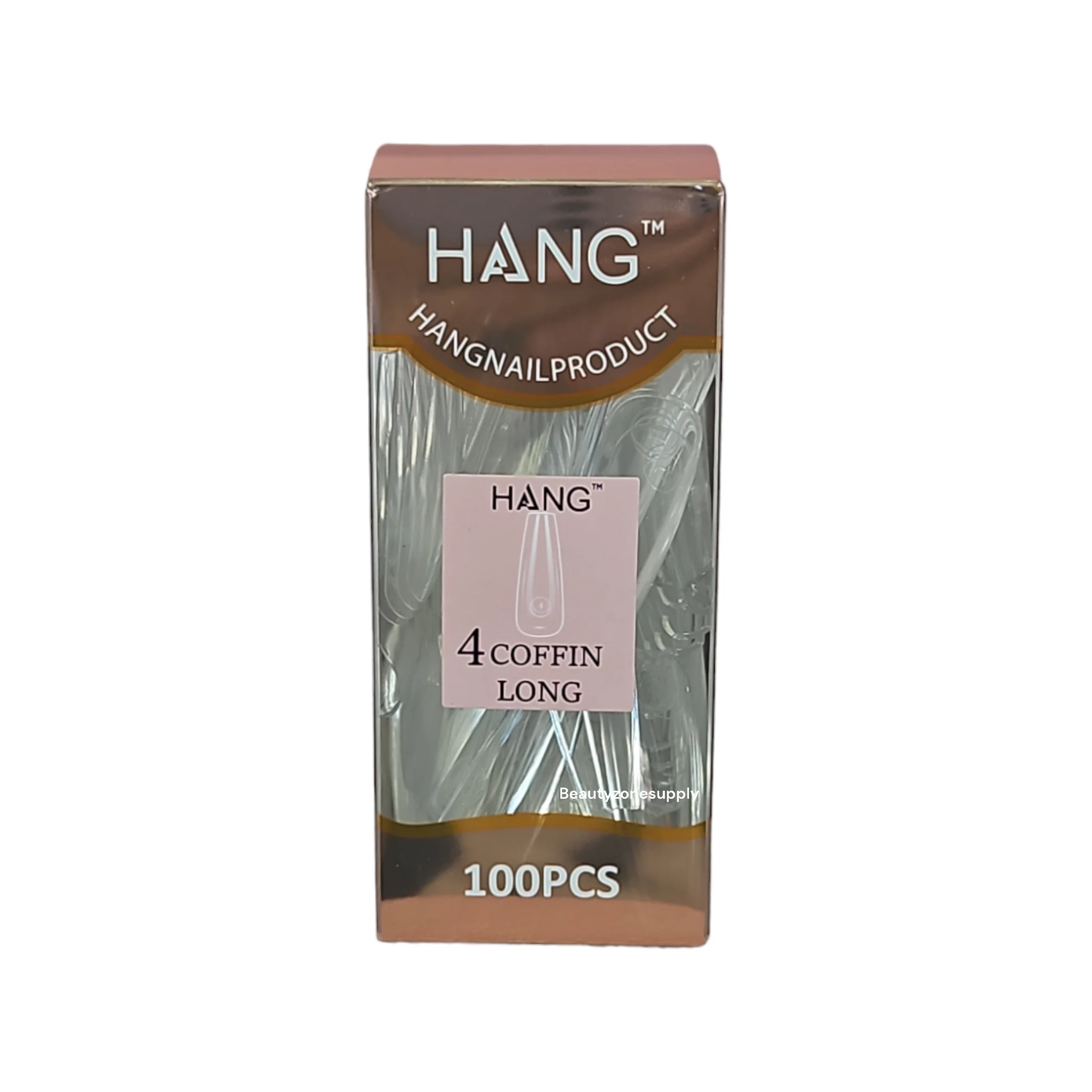 Hang Gel x Tips Premium 100 pc Refill Box Coffin Long - Image 6