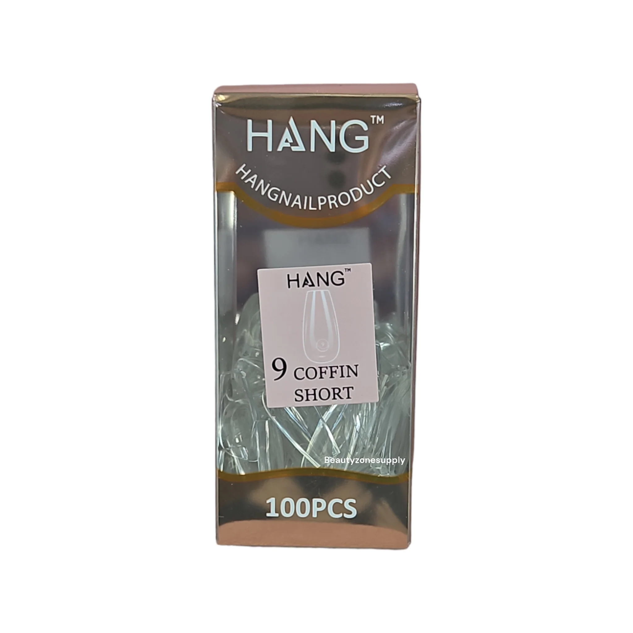 Hang Gel x Tips Premium 100 pc Refill Box Coffin Short - Image 11