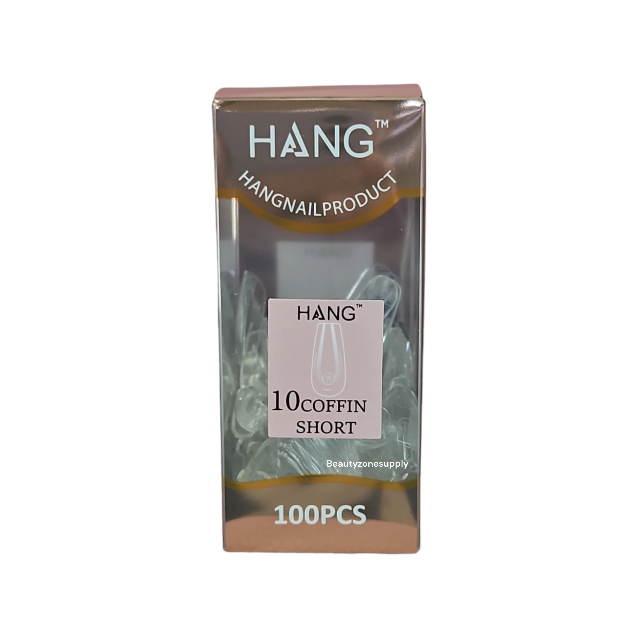 Hang Gel x Tips Premium 100 pc Refill Box Coffin Short - Image 12