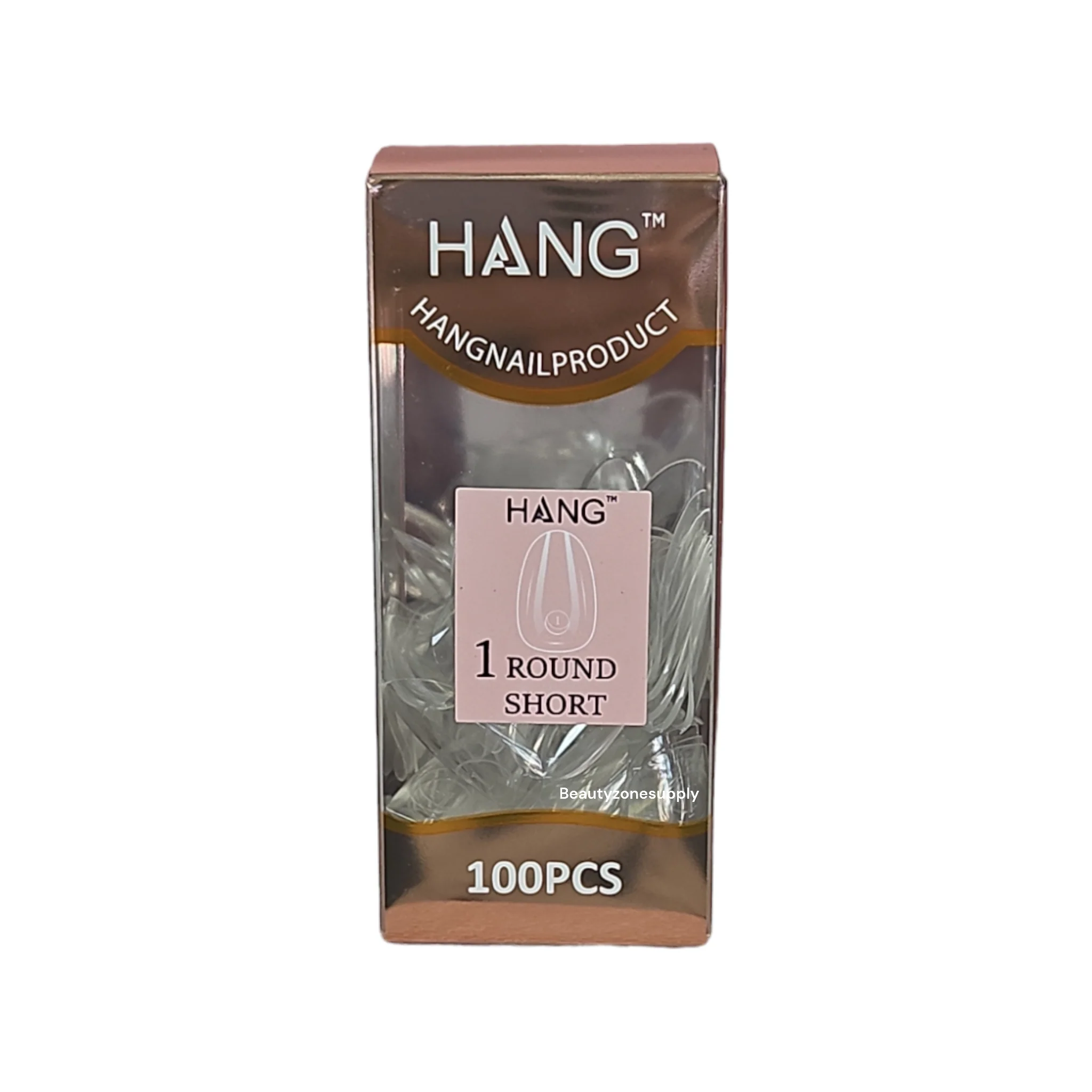 Hang Gel x Tips Premium 100 pc Refill Box Round Short - Image 3