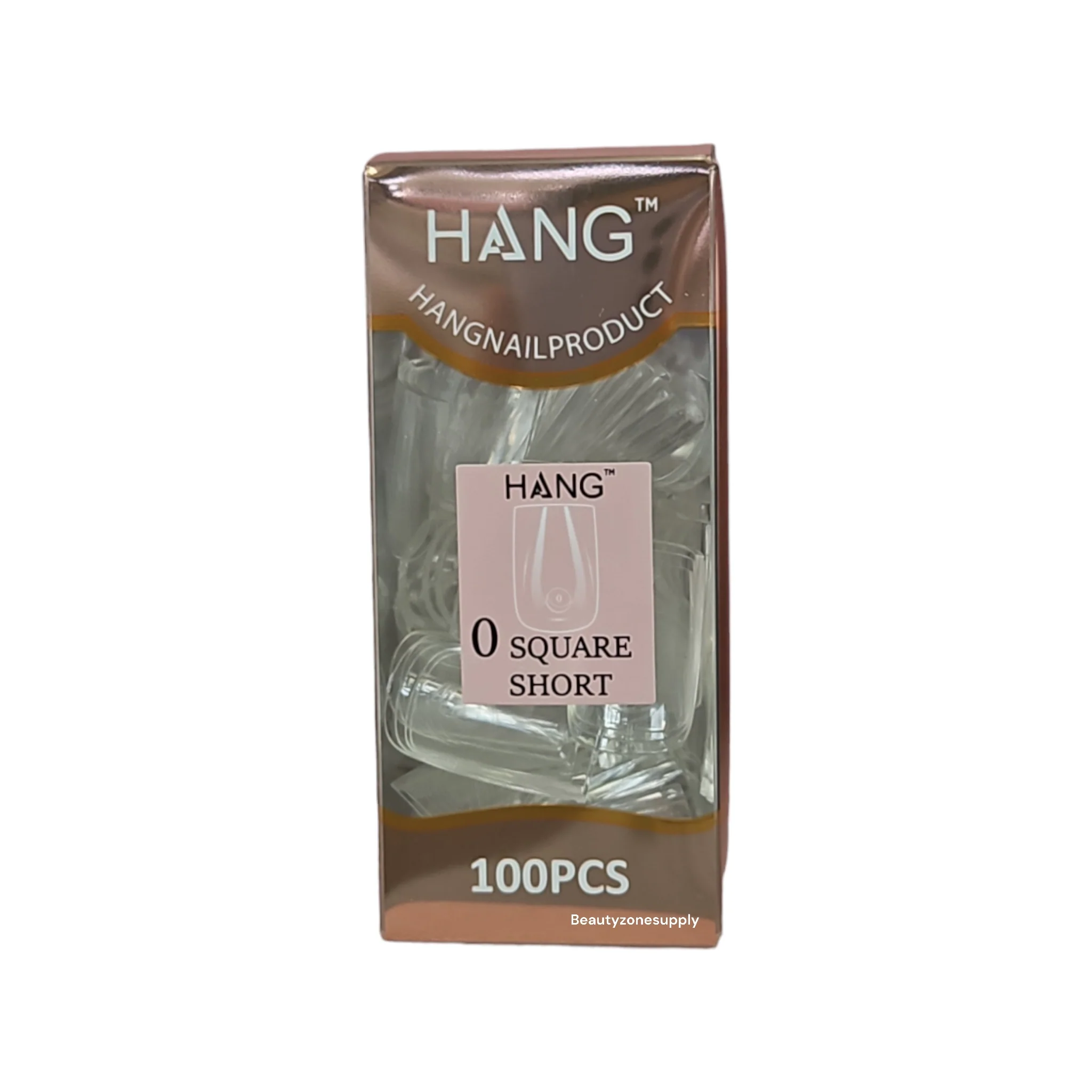 Hang Gel x Tips Premium 100 pc Refill Box Square Short - Image 2
