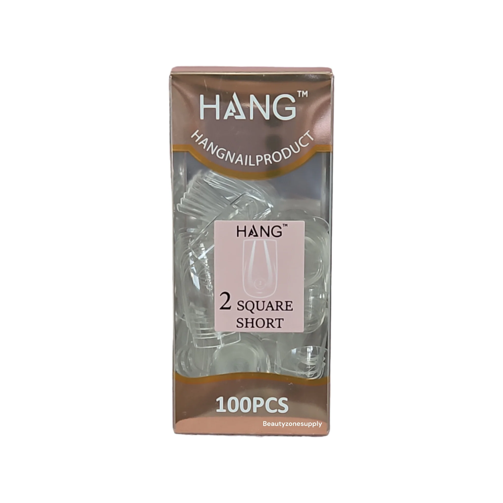 Hang Gel x Tips Premium 100 pc Refill Box Square Short - Image 4