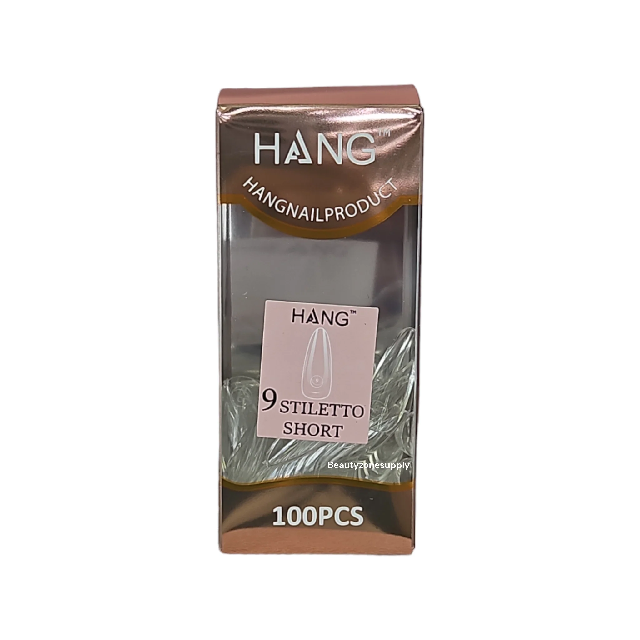 Hang Gel x Tips Premium 100 pc Refill Box Stiletto Short - Image 11