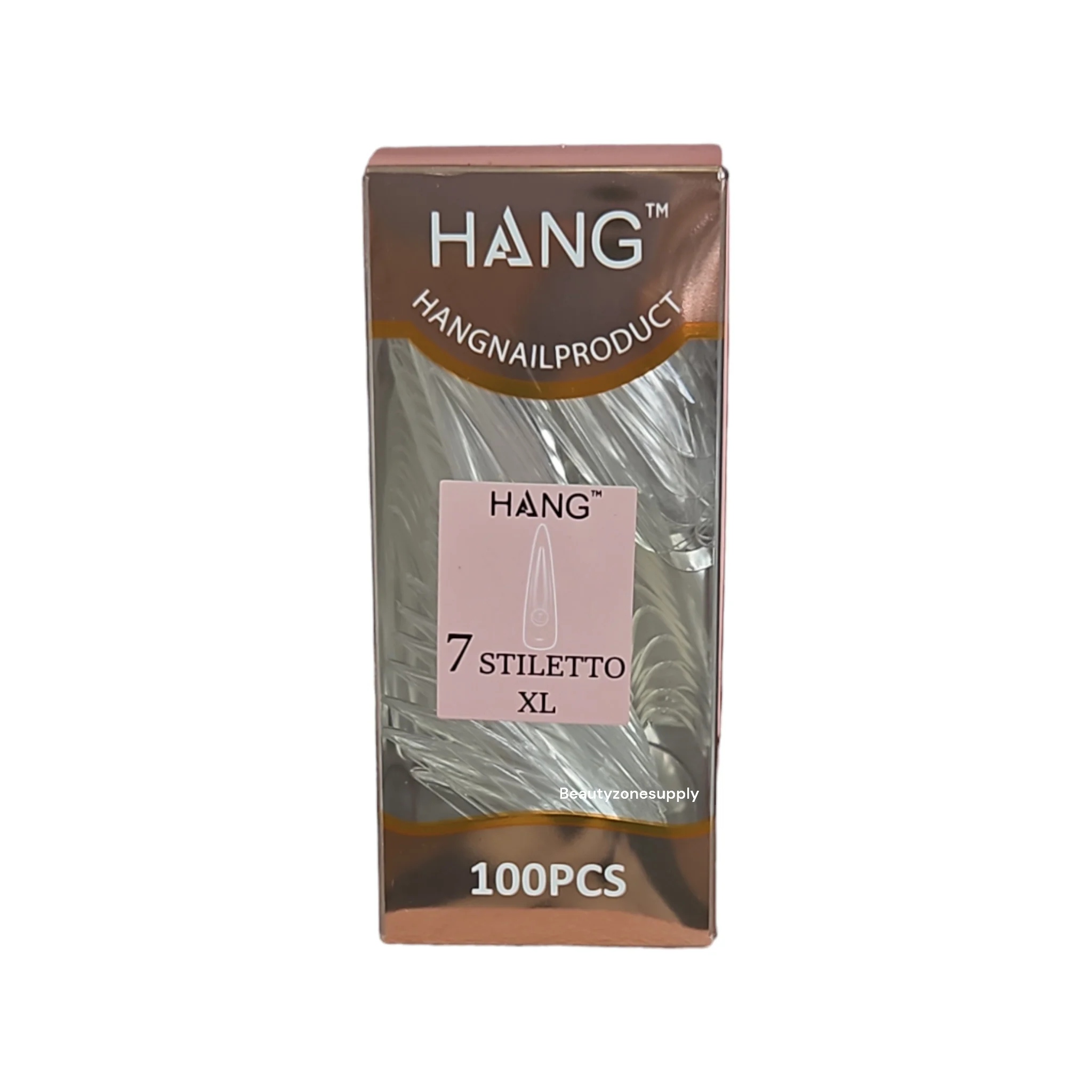 Hang Gel x Tips Premium 100 pc Refill Box Stiletto XLong - Image 9