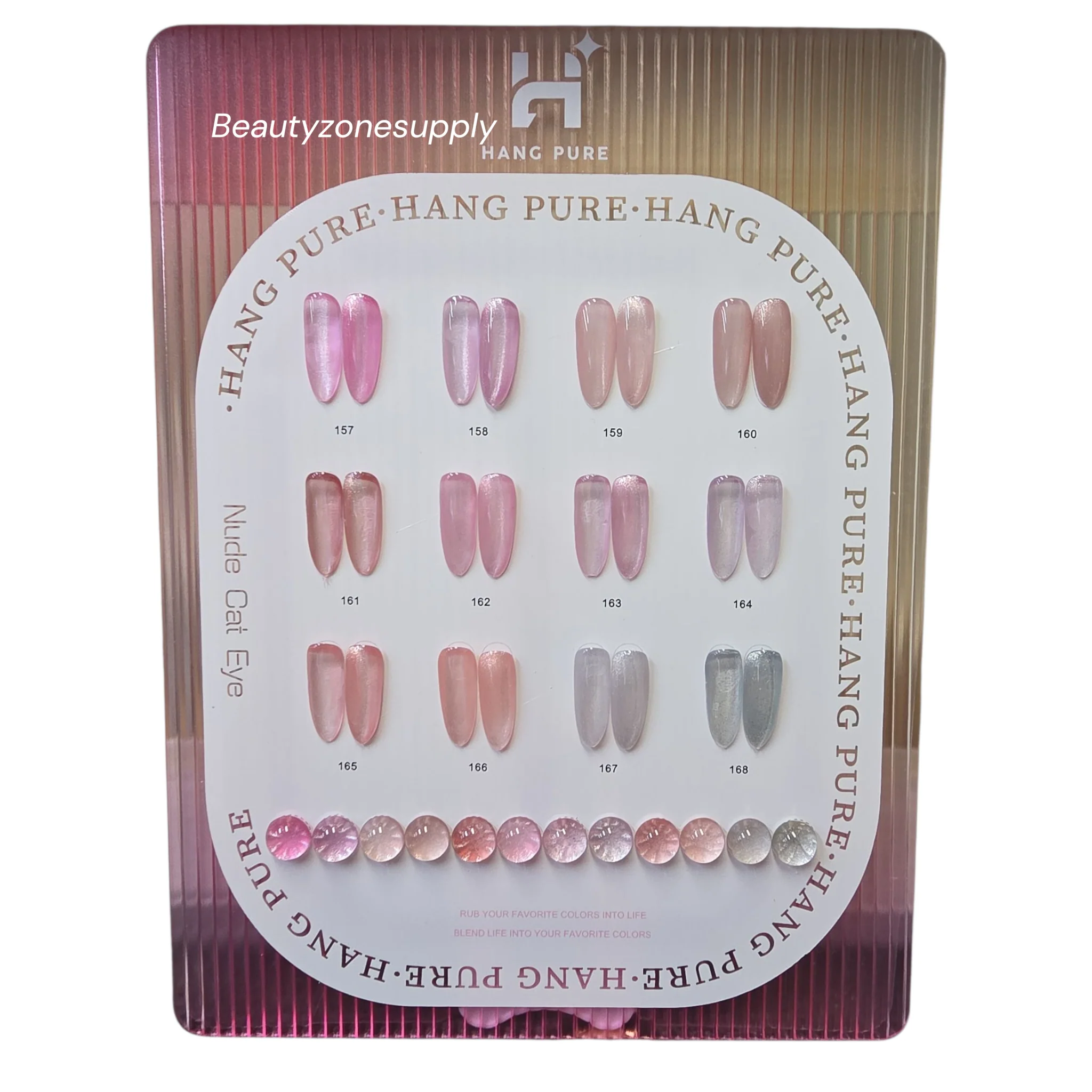 Hang Pure Soak of Gel Nude Cat Eye Collection 12 Colors - Image 3