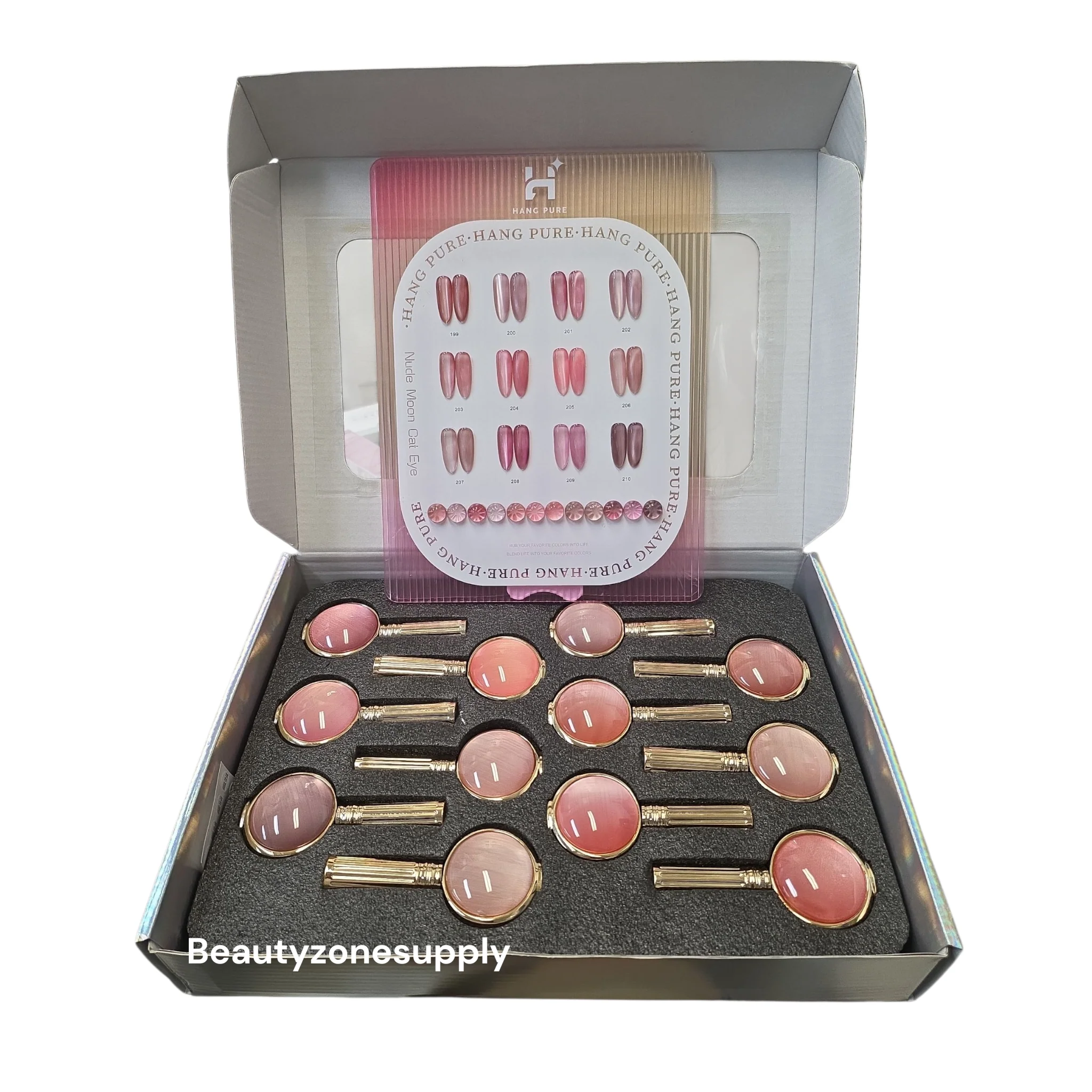Hang Pure Soak of Gel Nude Moon Cat Eye Collection 12 Colors - Image 3