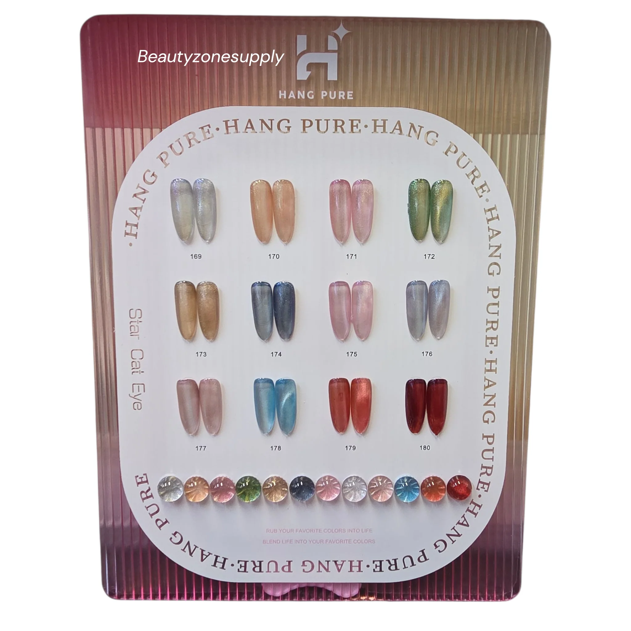 Hang Pure Soak of Gel Star Cat Eye Collection 12 Colors - Image 4