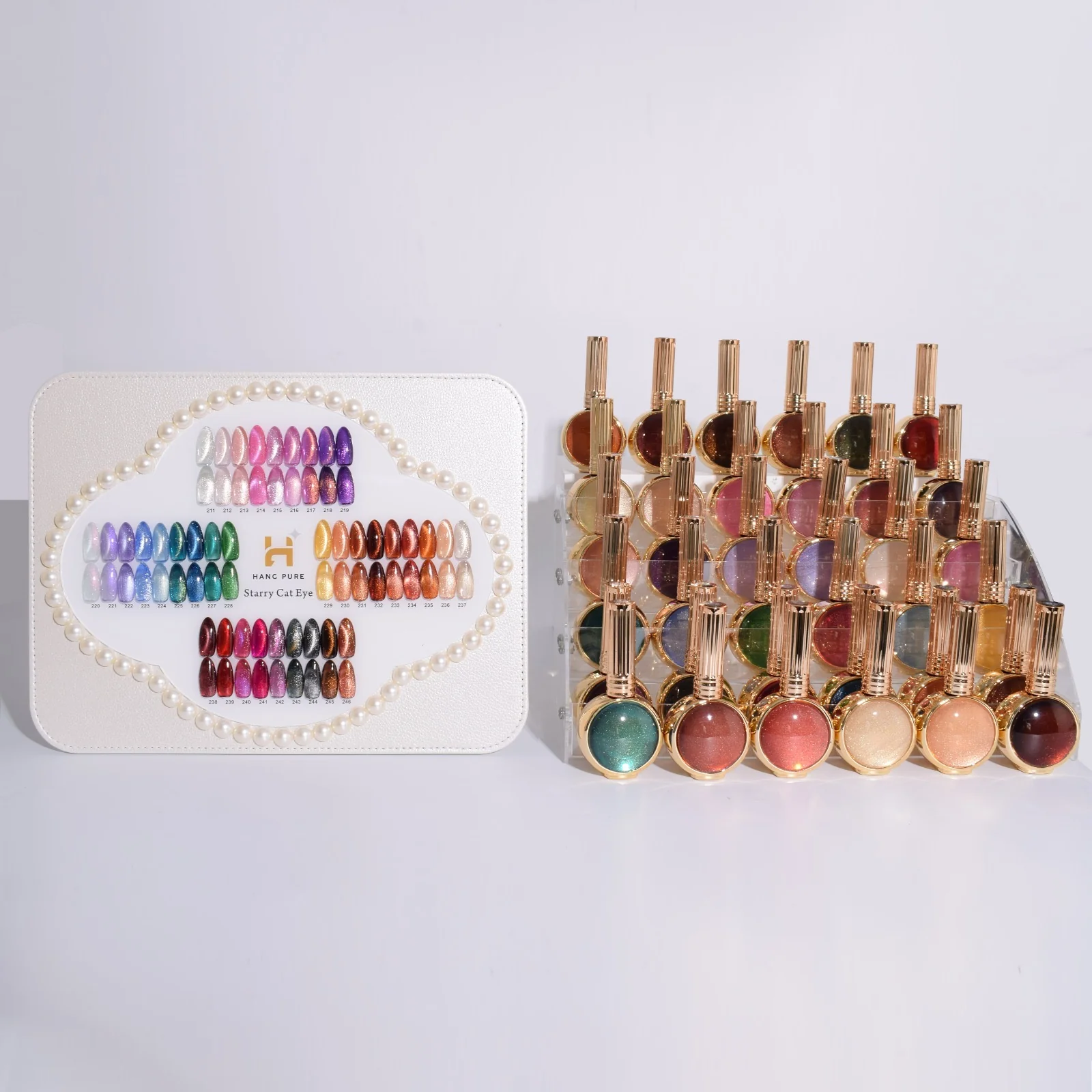 Hang Pure Starry Cat eye 36 colors Ship with Color Chart Free Ship!!” - Image 3