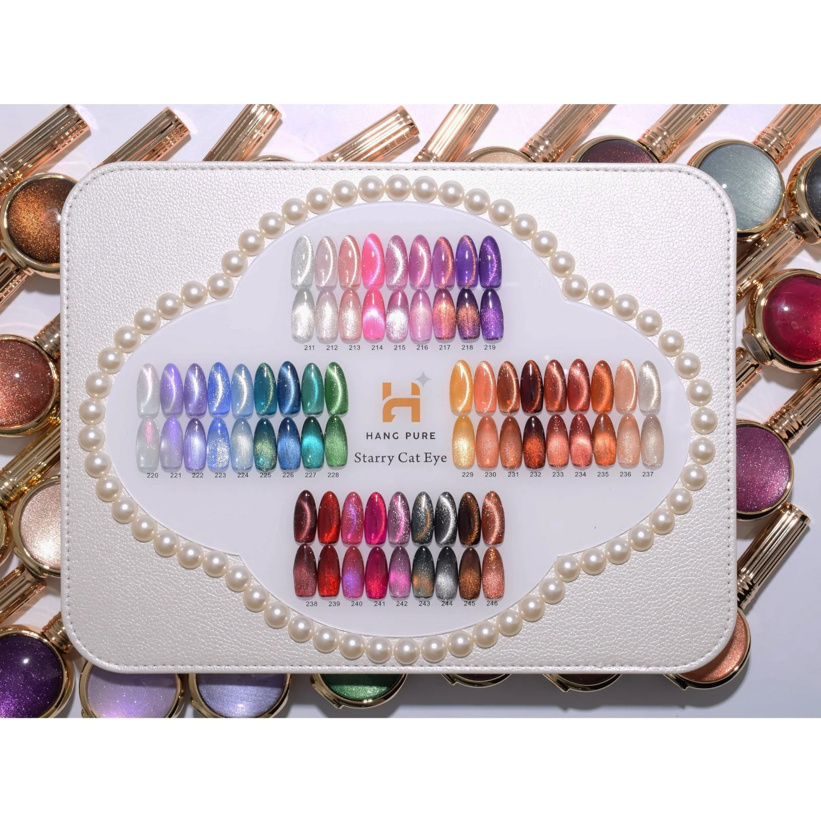 Hang Pure Starry Cat eye 36 colors Ship with Color Chart Free Ship!!” - Image 4