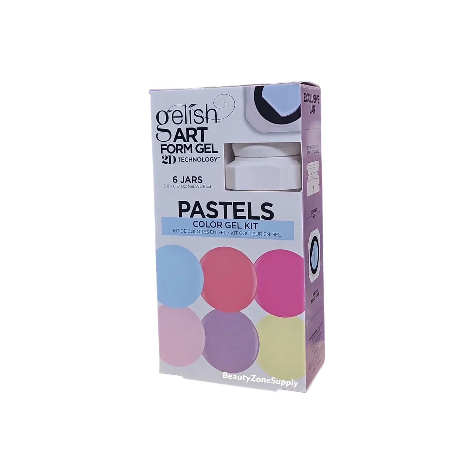 Harmony Gelish 5G Art Form Pastels 6 Jars Kit 1121795 - Image 2