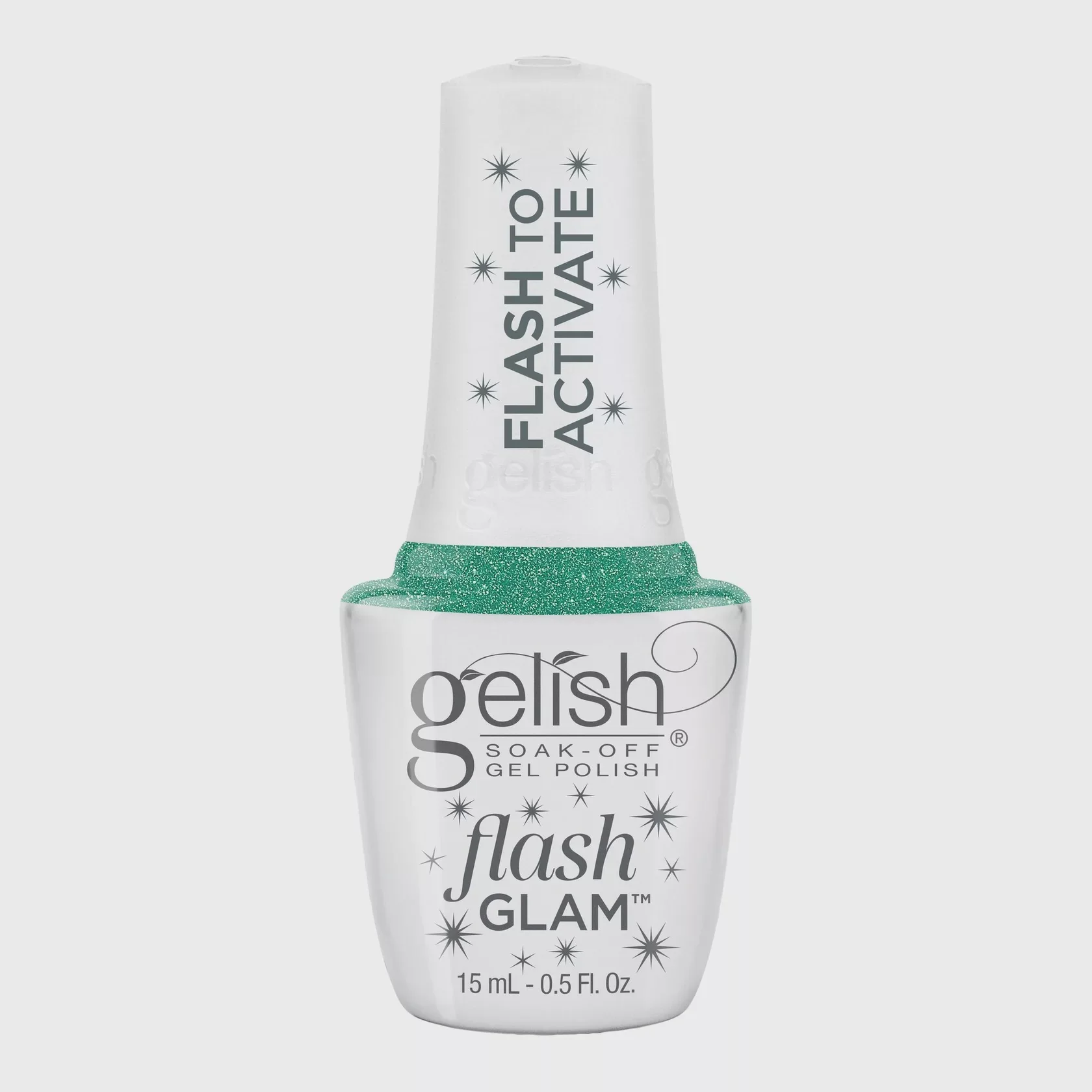 Harmony Gelish Flash Glam Gel Cat Eye Mint To Sparkle 0.5 oz #1110548 - Image 2