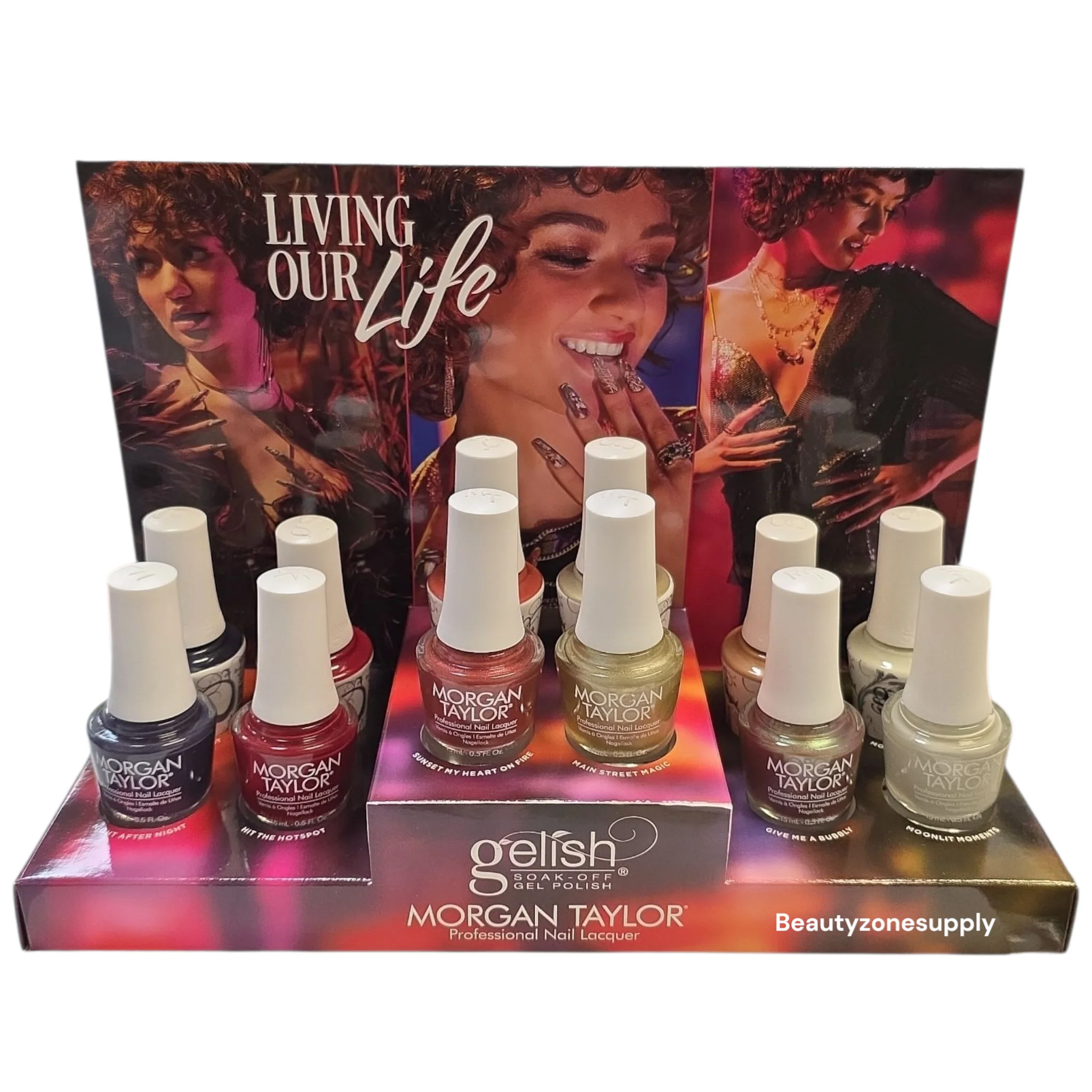 Harmony Gelish Gel & Morgan Taylor Lacquer Living Our Life 12PC Collection #1130107 - Image 2