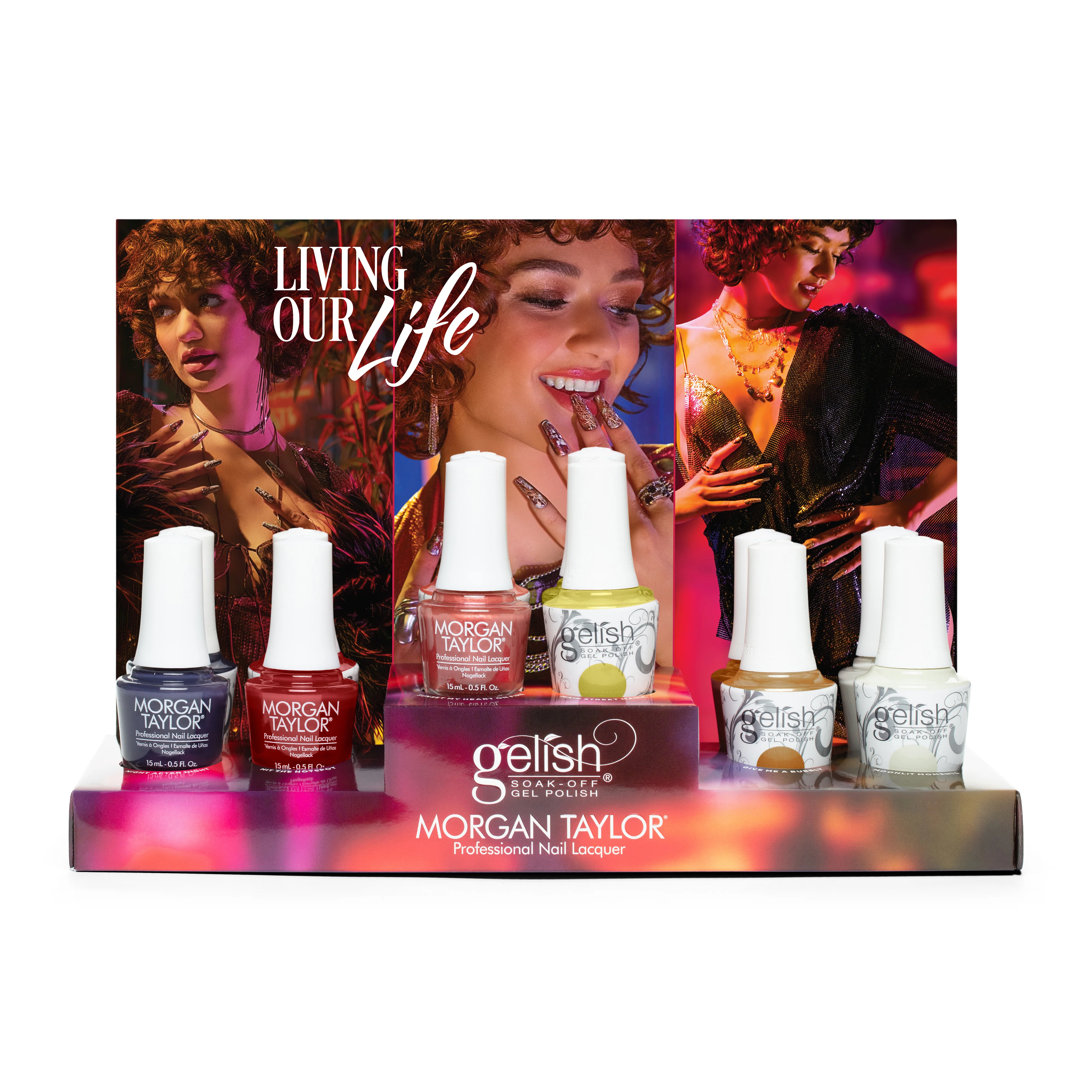 Harmony Gelish Gel & Morgan Taylor Lacquer Living Our Life 12PC Collection #1130107 - Image 3